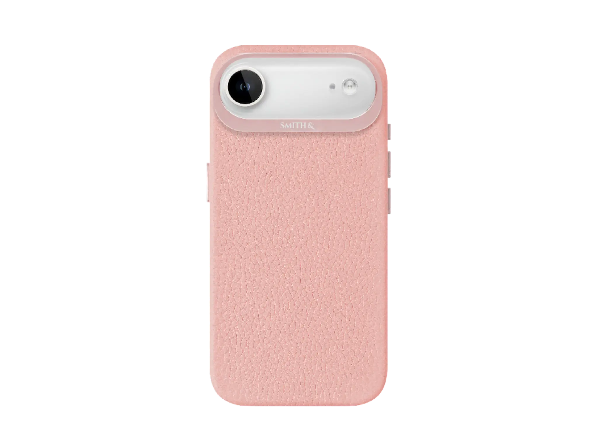Smith&Leather iPhone 17 Air MagSafe Leather Case - Kickstand Lens Frame Pink