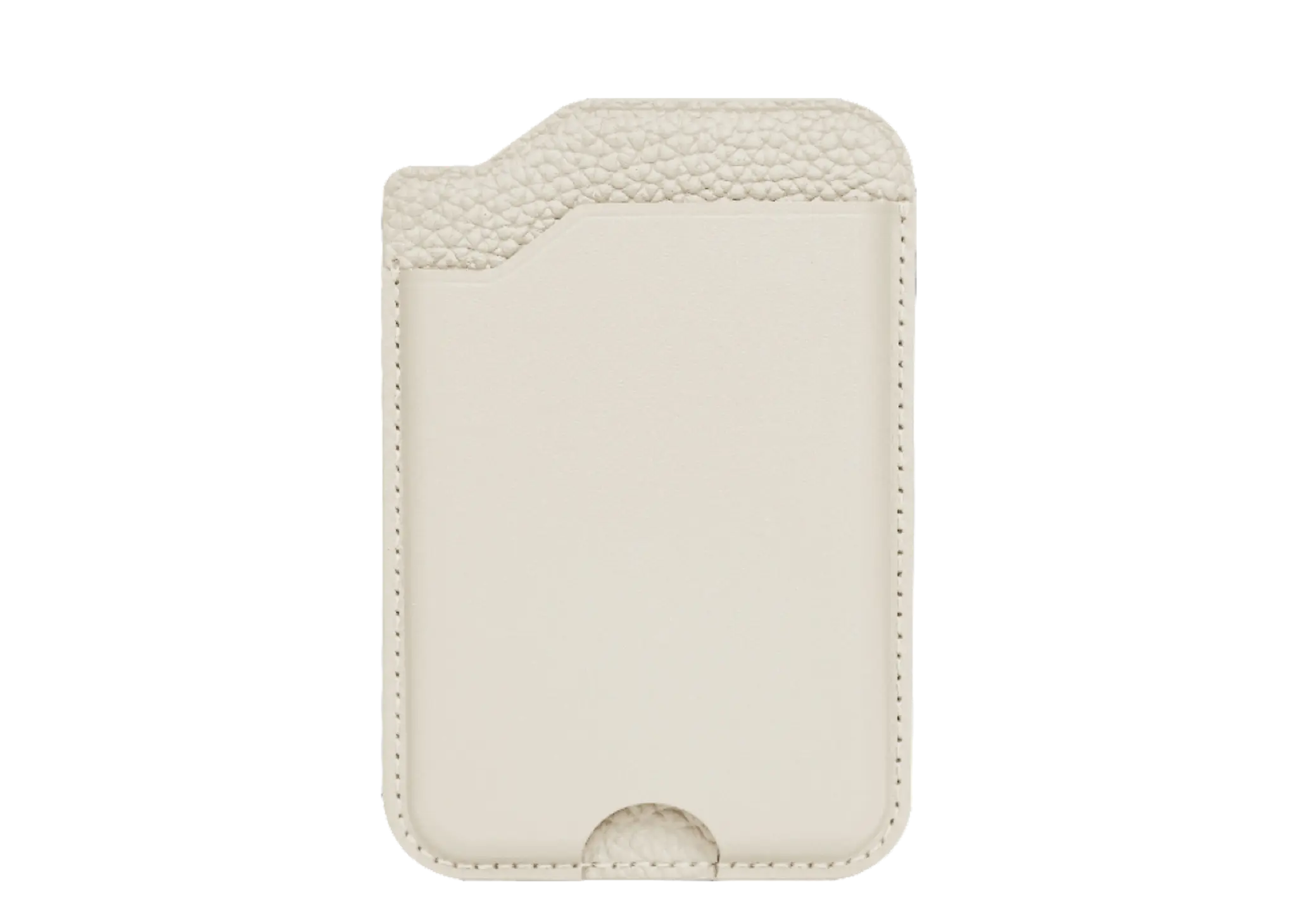 Smith&Leather MagSafe Card Holder Ivory