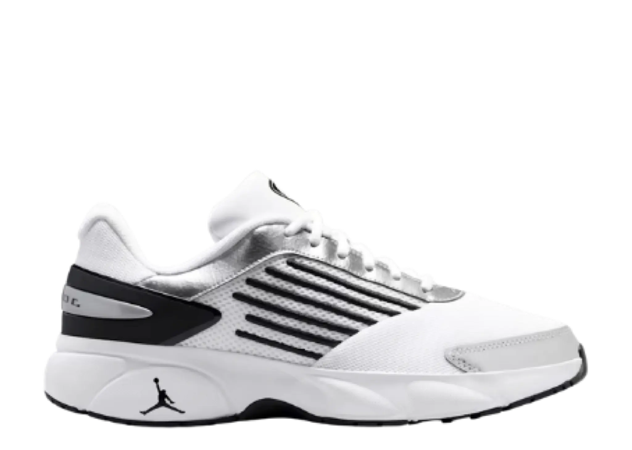 Air Jordan Trunner Flow White Black Metallic Silver
