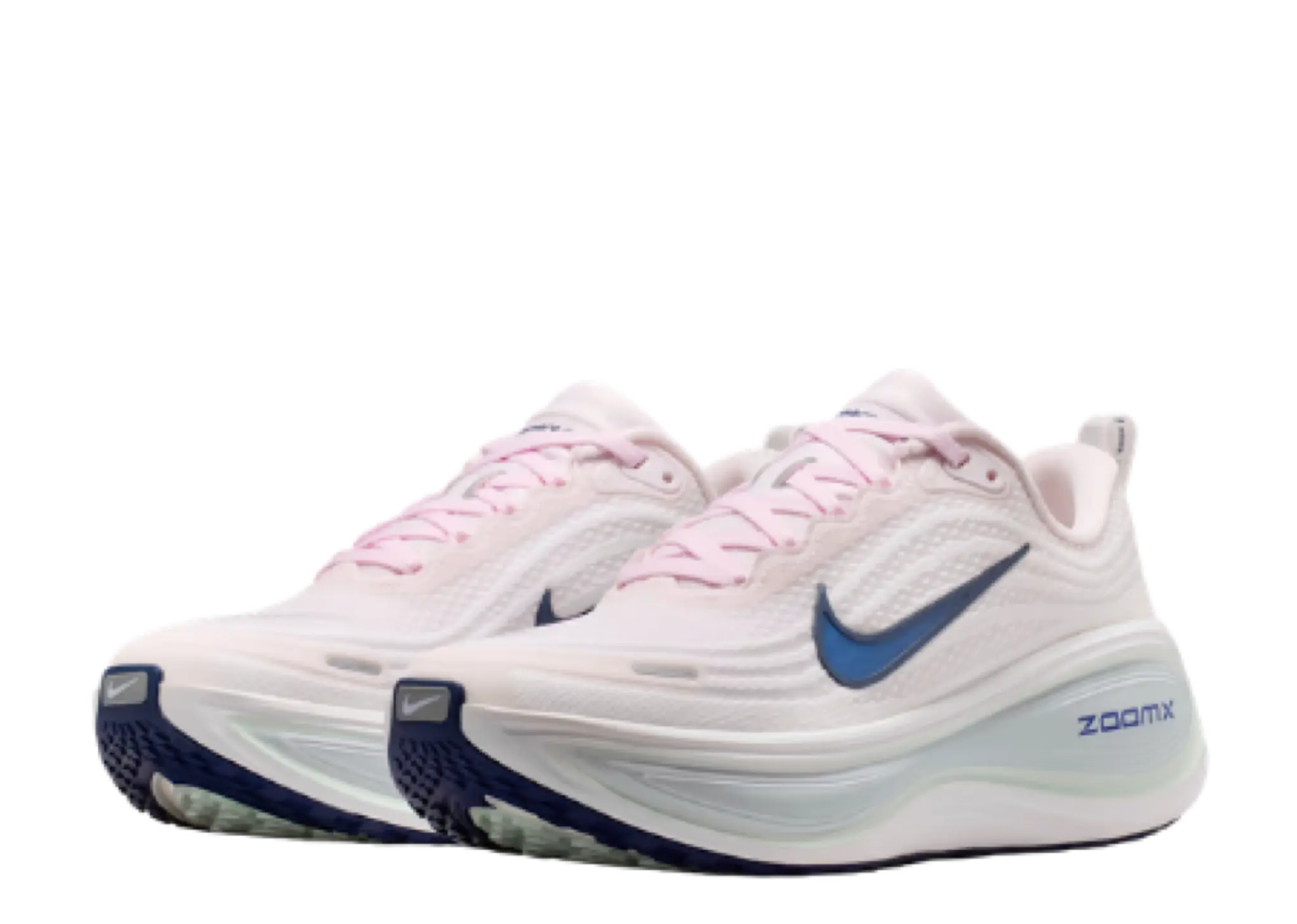 Nike Vomero Plus Pearl Pink White Barely Green Navy (Women's) - photo 2
