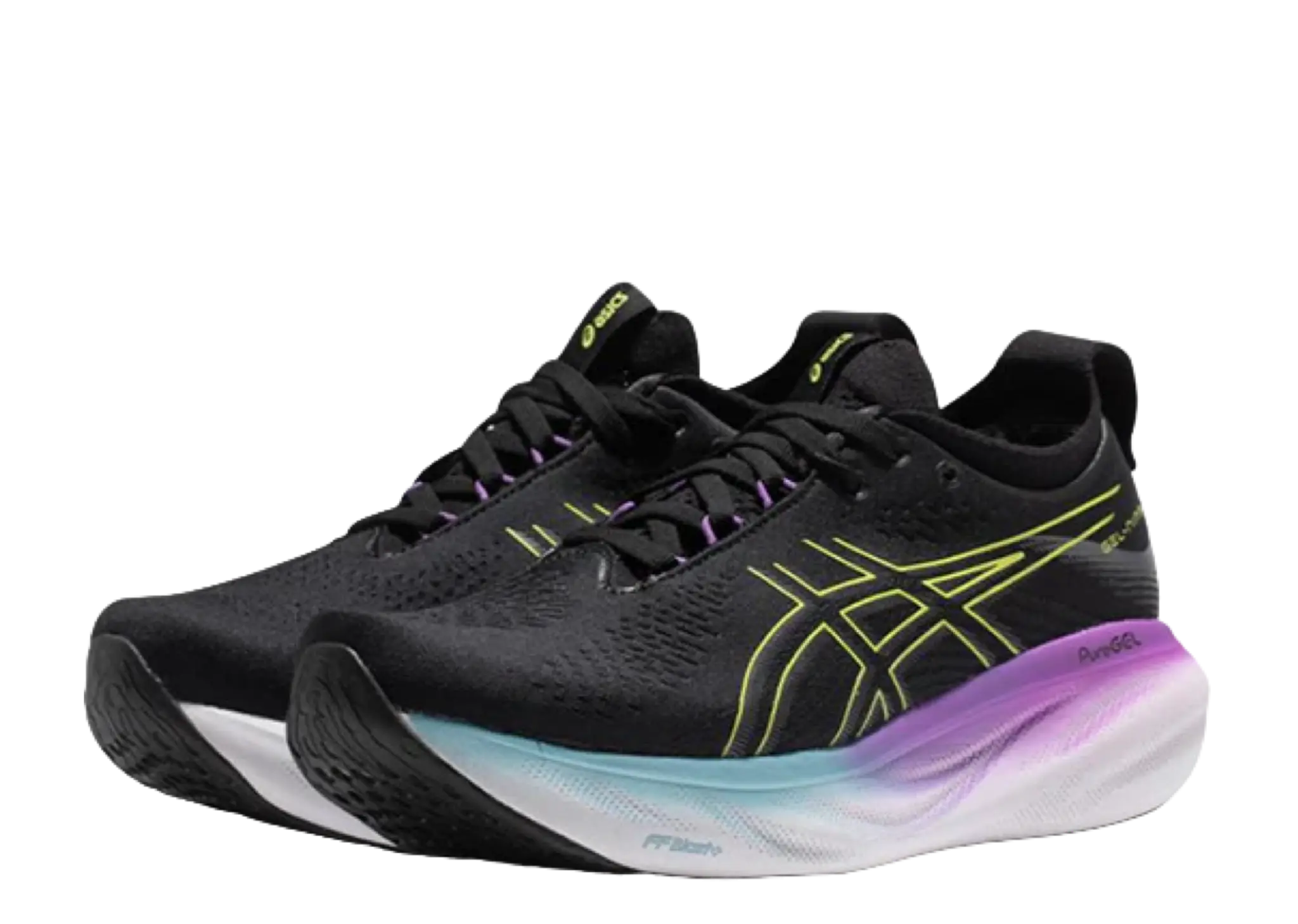 ASICS Gel Nimbus 25 Wide Black Glow Yellow (Women's) - photo 2