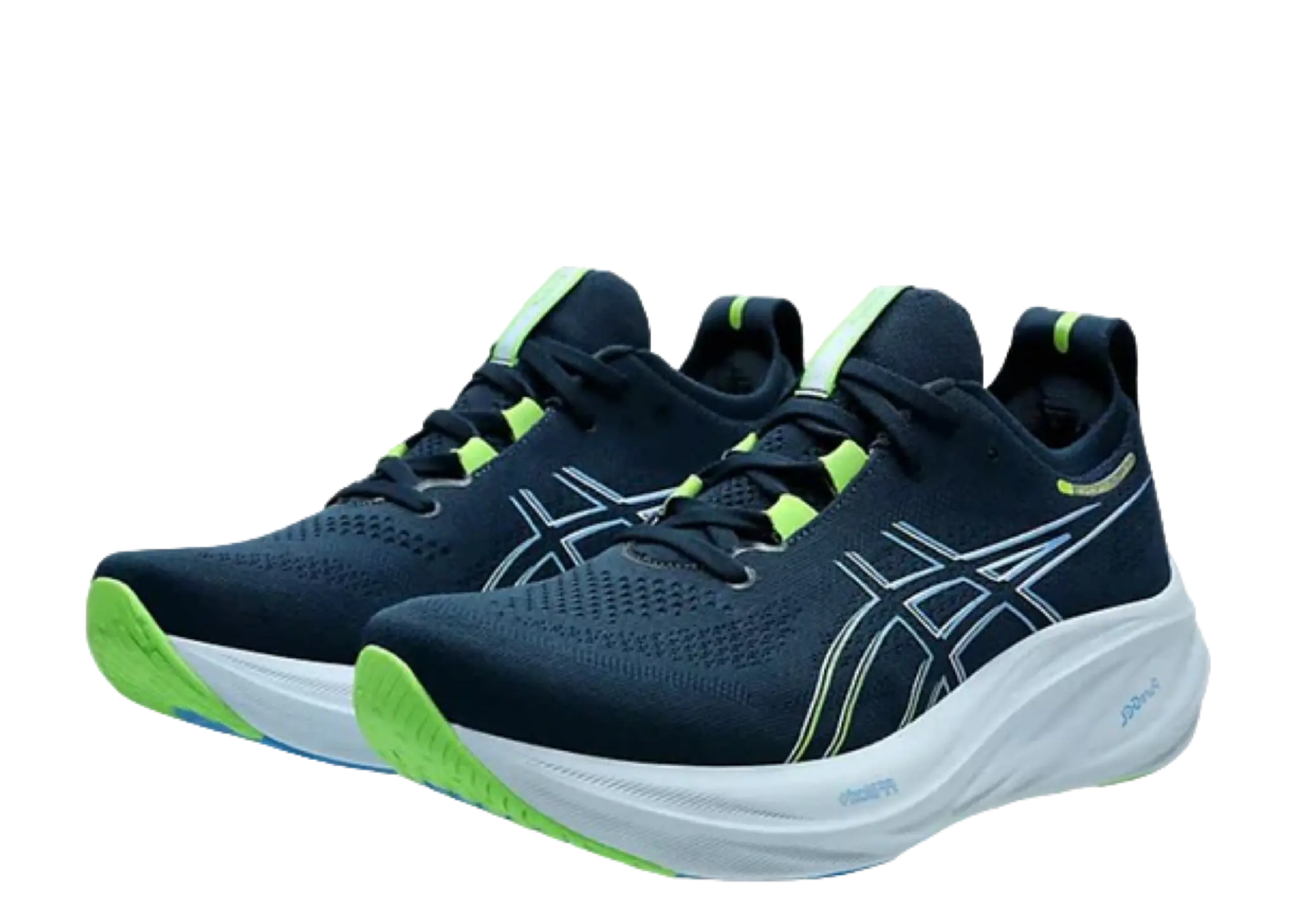 ASICS Gel-Nimbus 26 Wide French Blue Electric Lime - photo 2