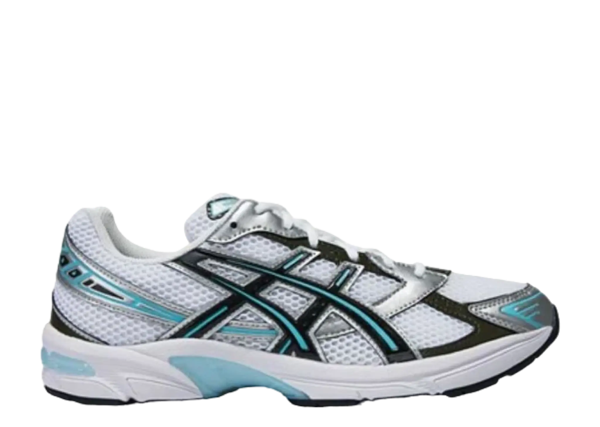 ASICS Gel-1130 White Black Turquoise