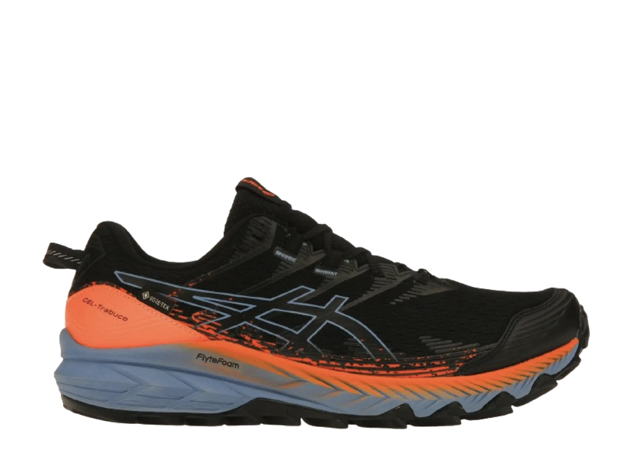 ASICS Gel Trabuco 10 Gore-Tex Black Blue Harmony Orange