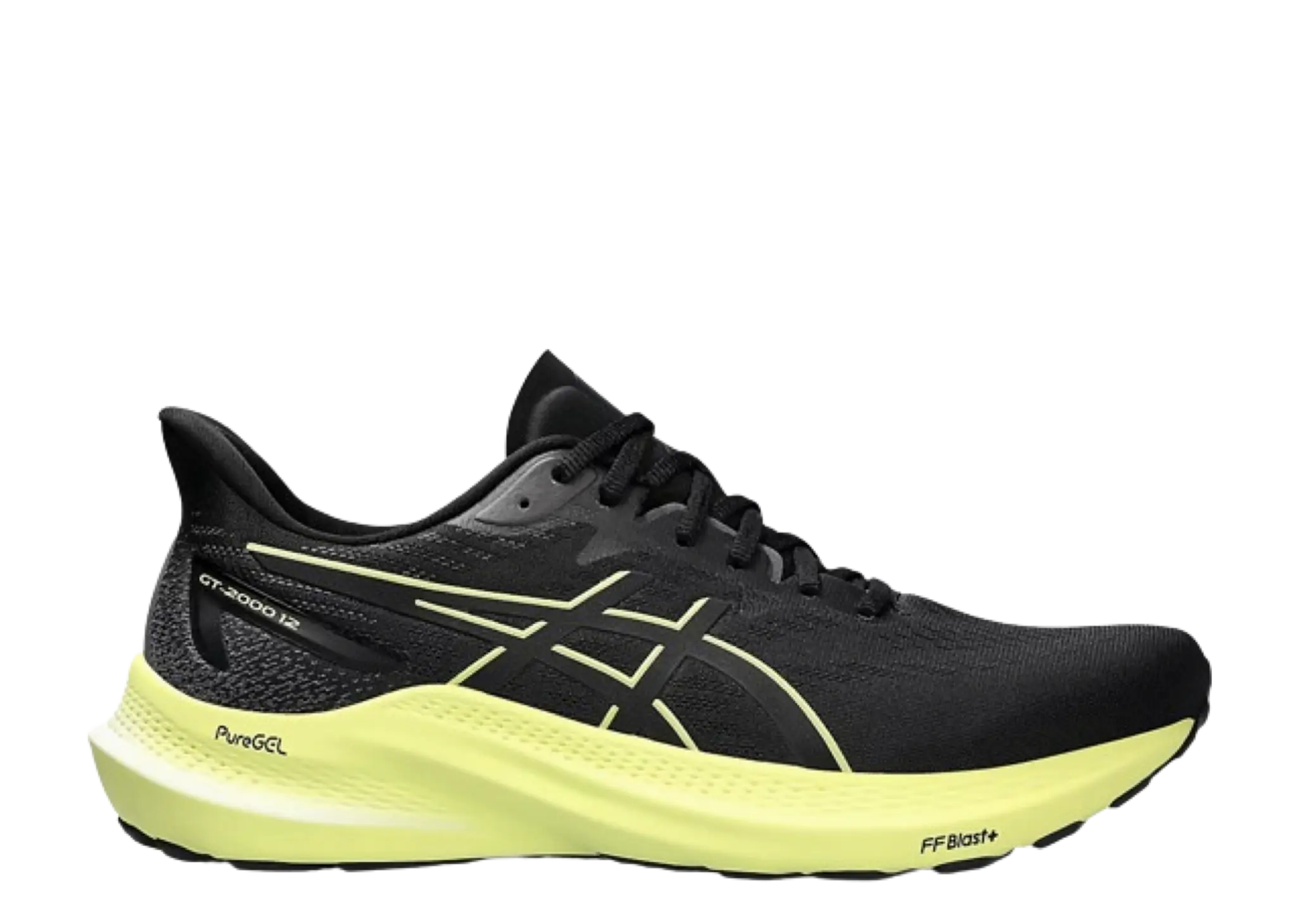 ASICS GT 2000 12 Black Glow Yellow