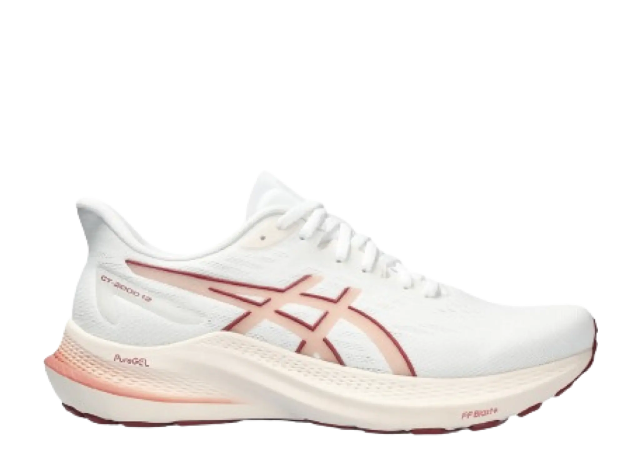 ASICS GT 2000 12 White Light Garnet (Women's)