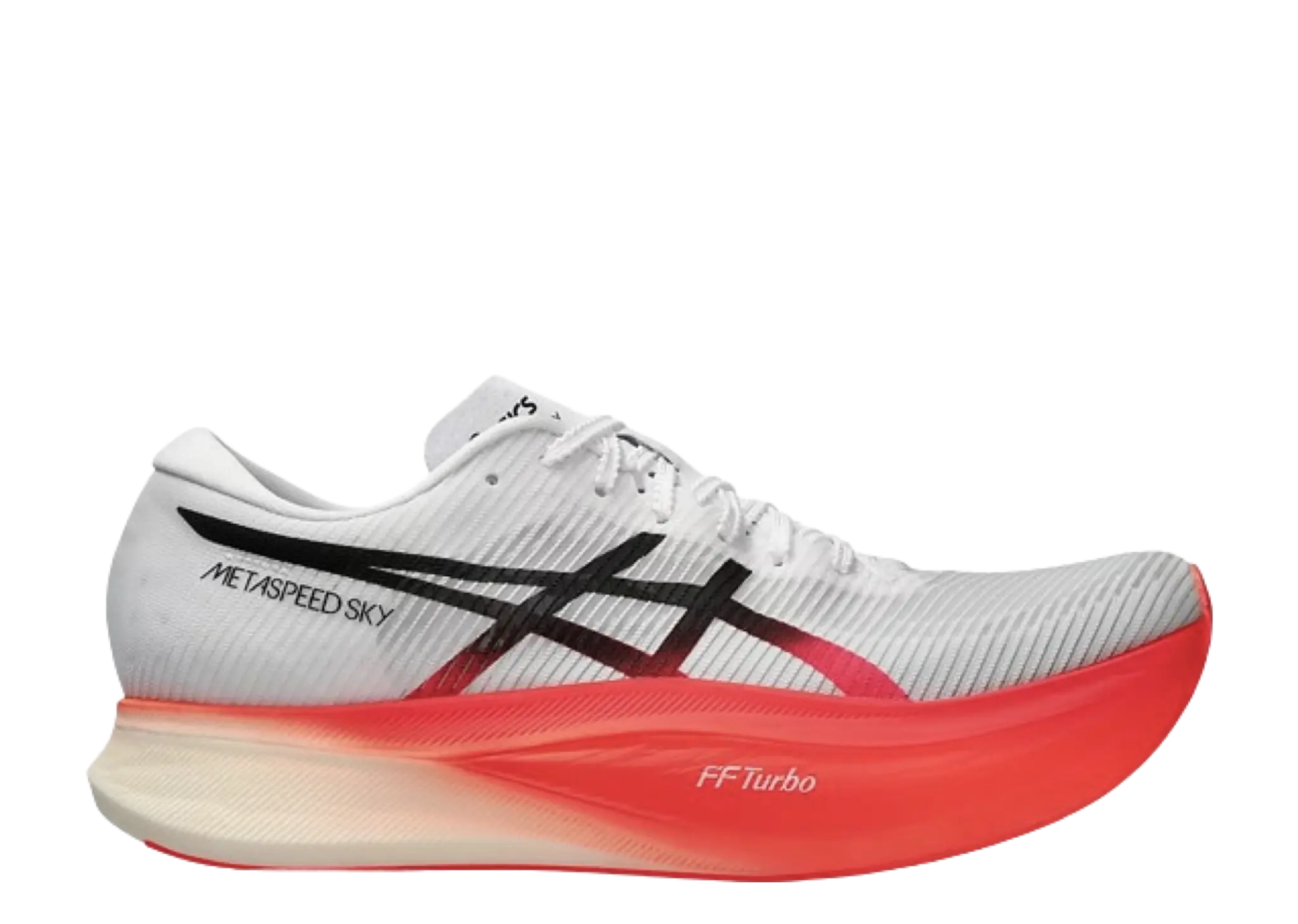 ASICS Metaspeed Sky+ White Sunrise Red