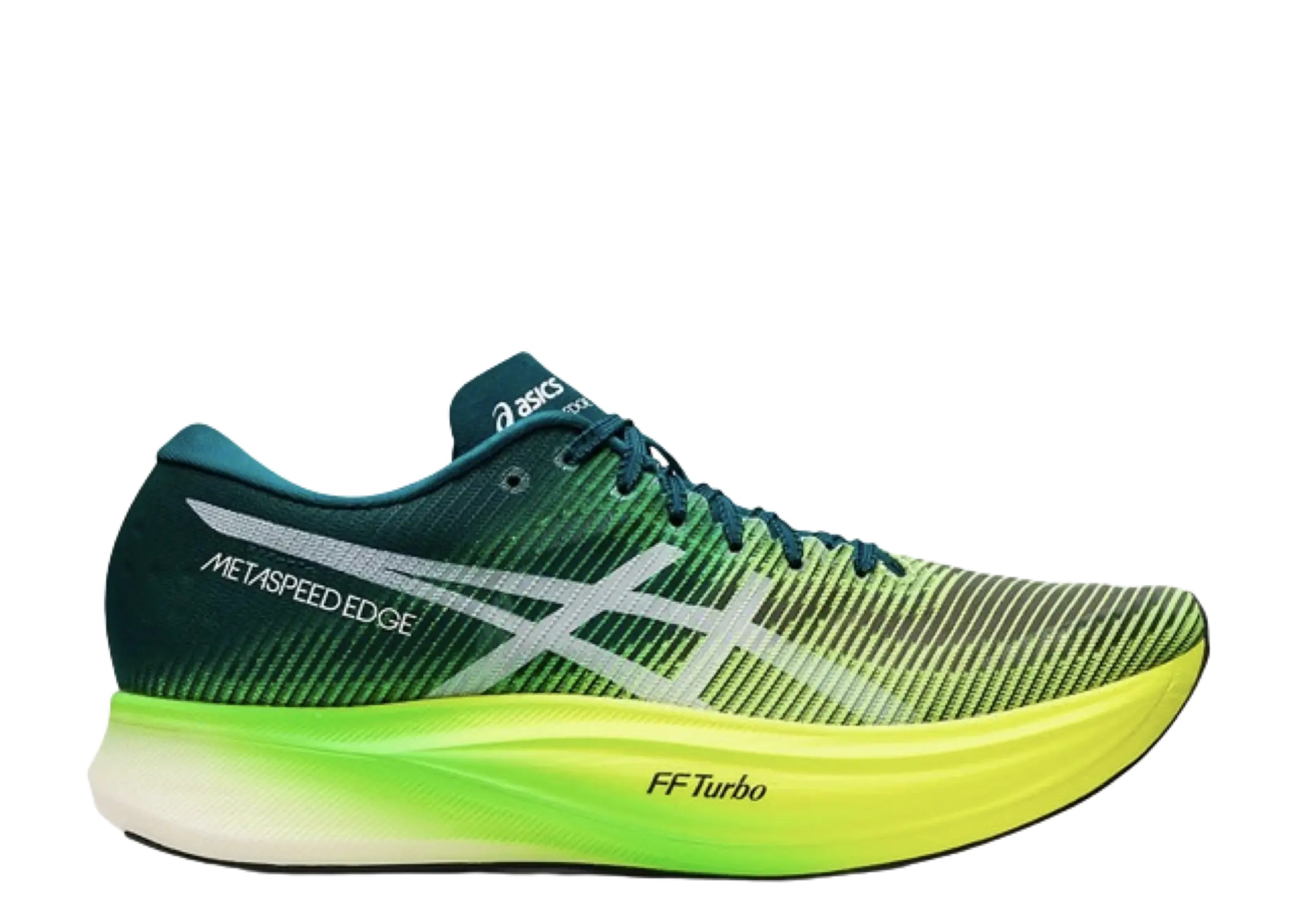 ASICS Metaspeed Sky+ Velvet Pine Safety Yellow
