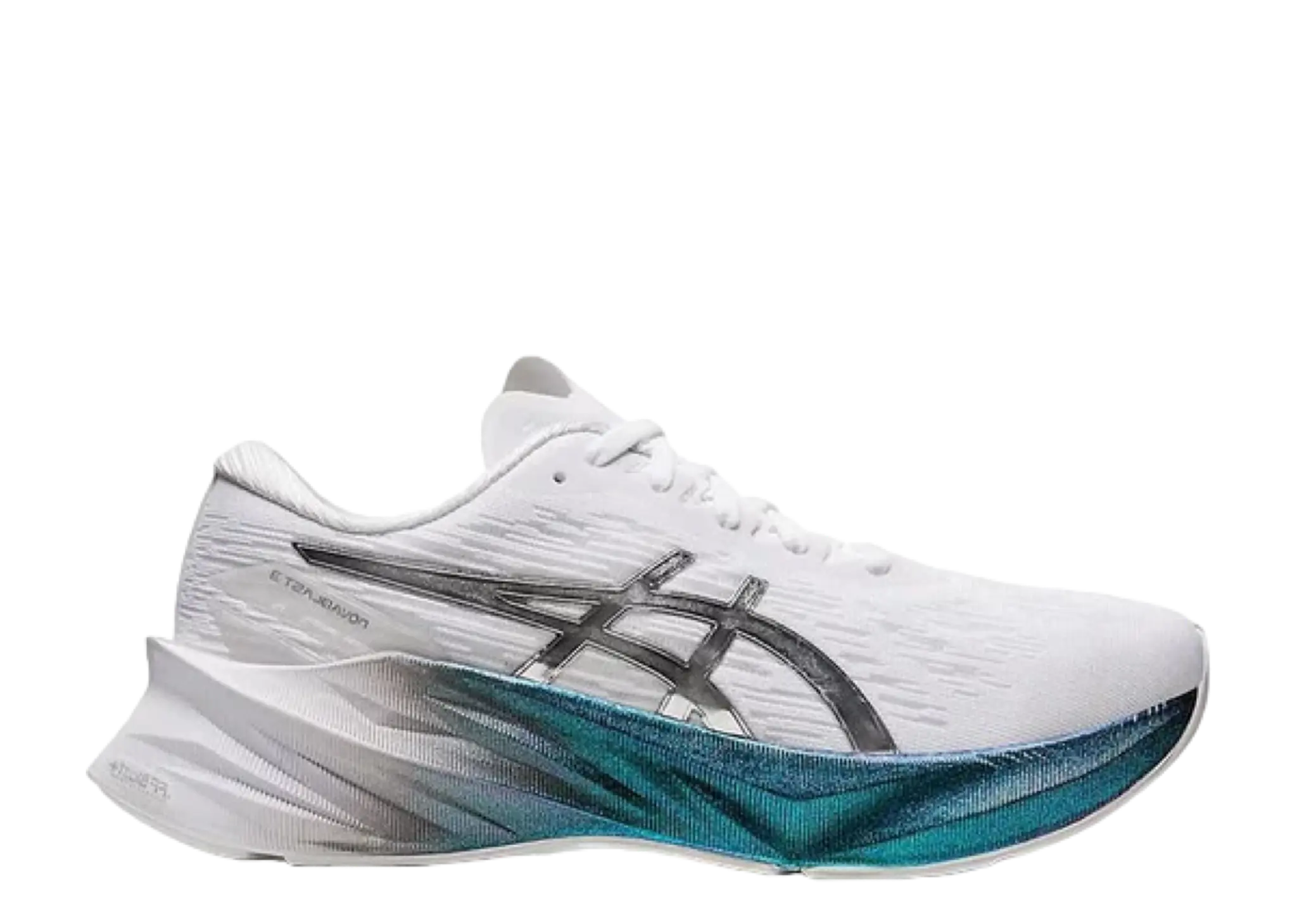 ASICS Novablast 3 Platinum 'White Metallic Blue' (Women's)