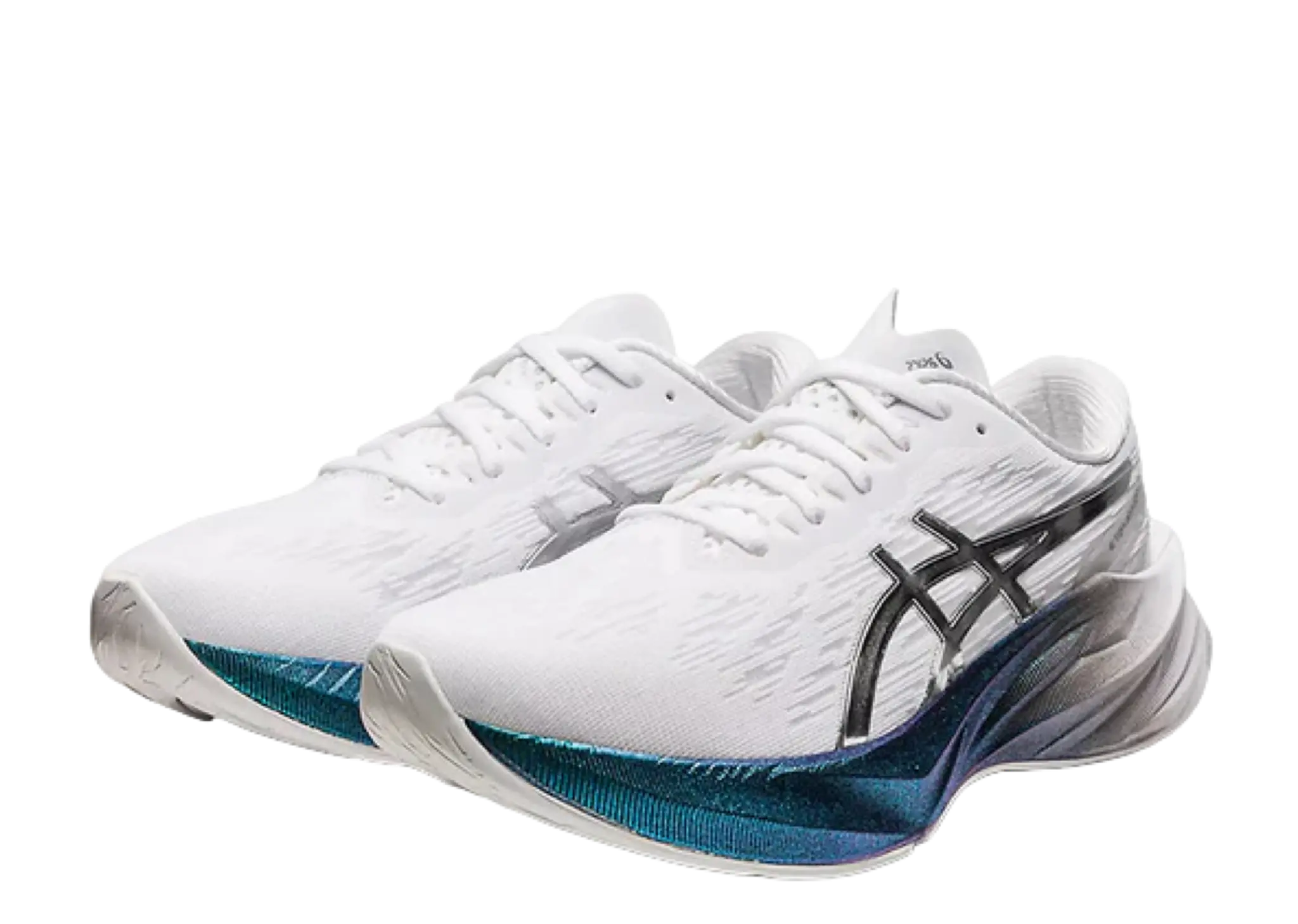ASICS Novablast 3 Platinum 'White Metallic Blue' (Women's) - photo 2