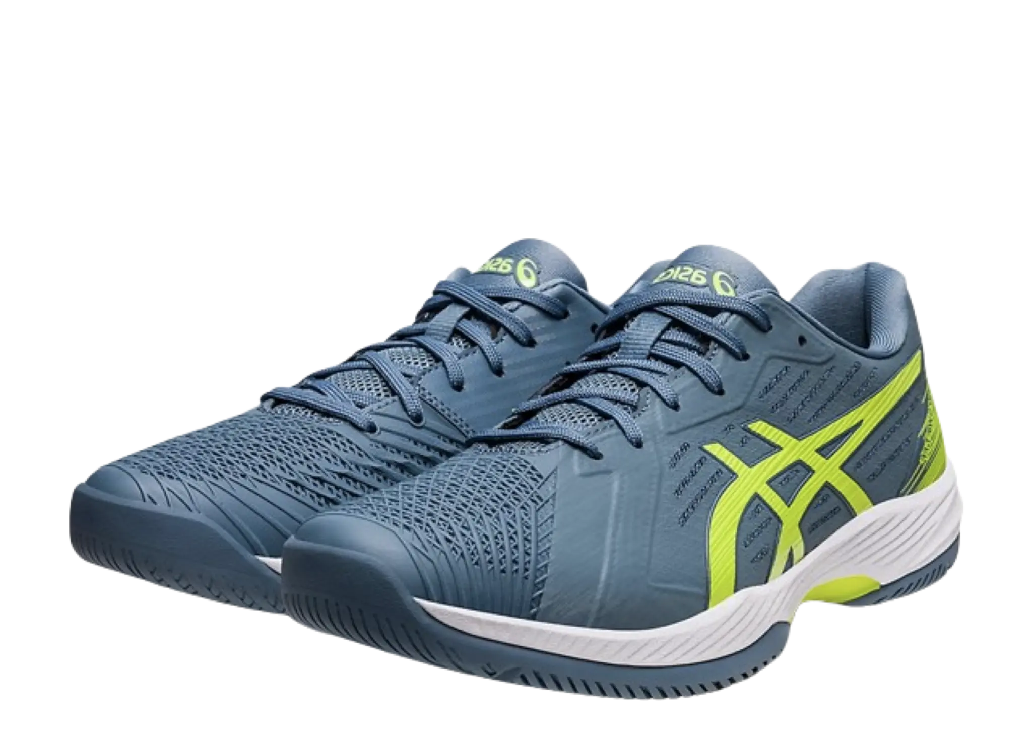 ASICS Solution Swift FF Steel Blue Hazard Green - photo 2