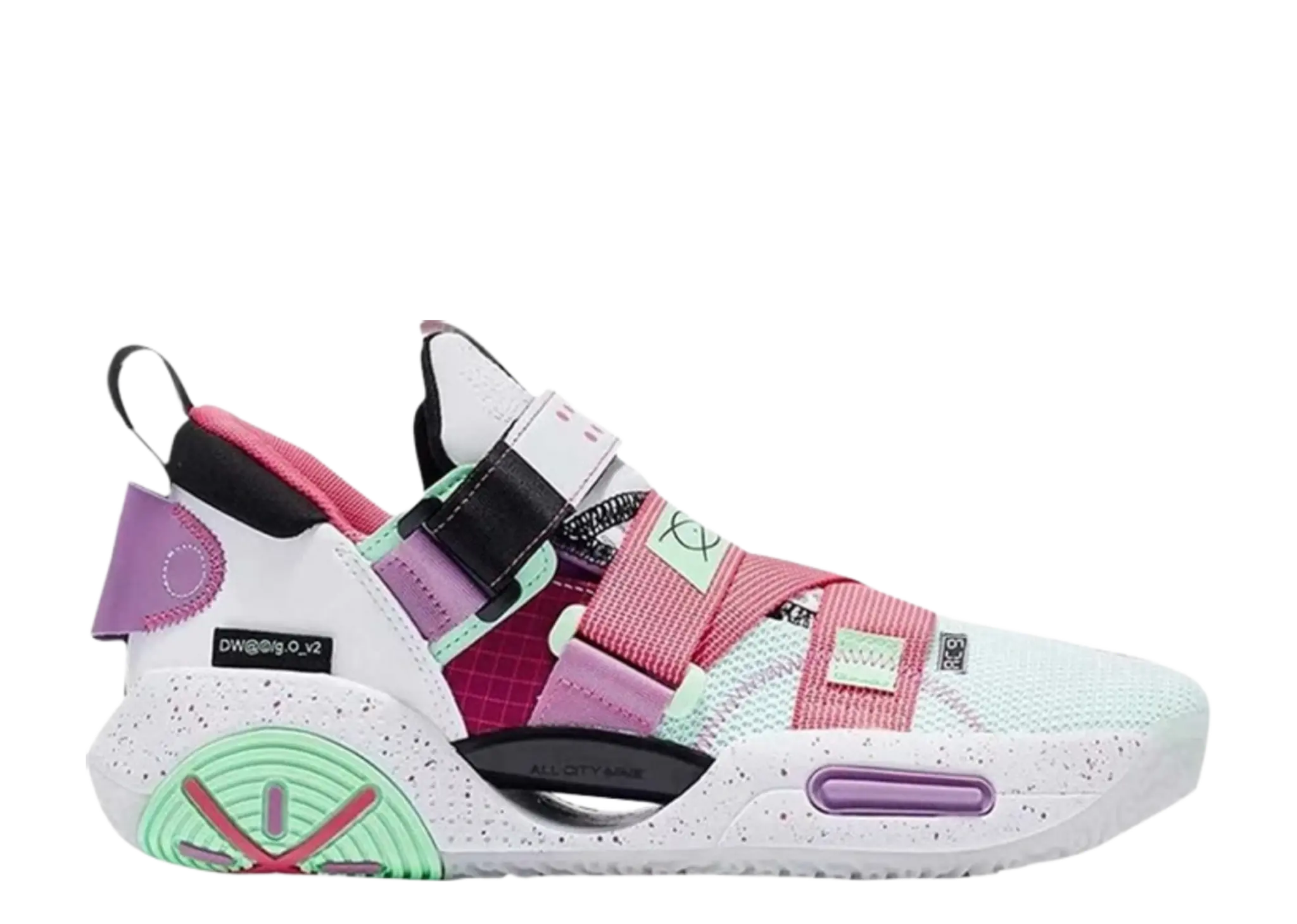 Li-Ning Wade All City 9 V2 White Canna Red