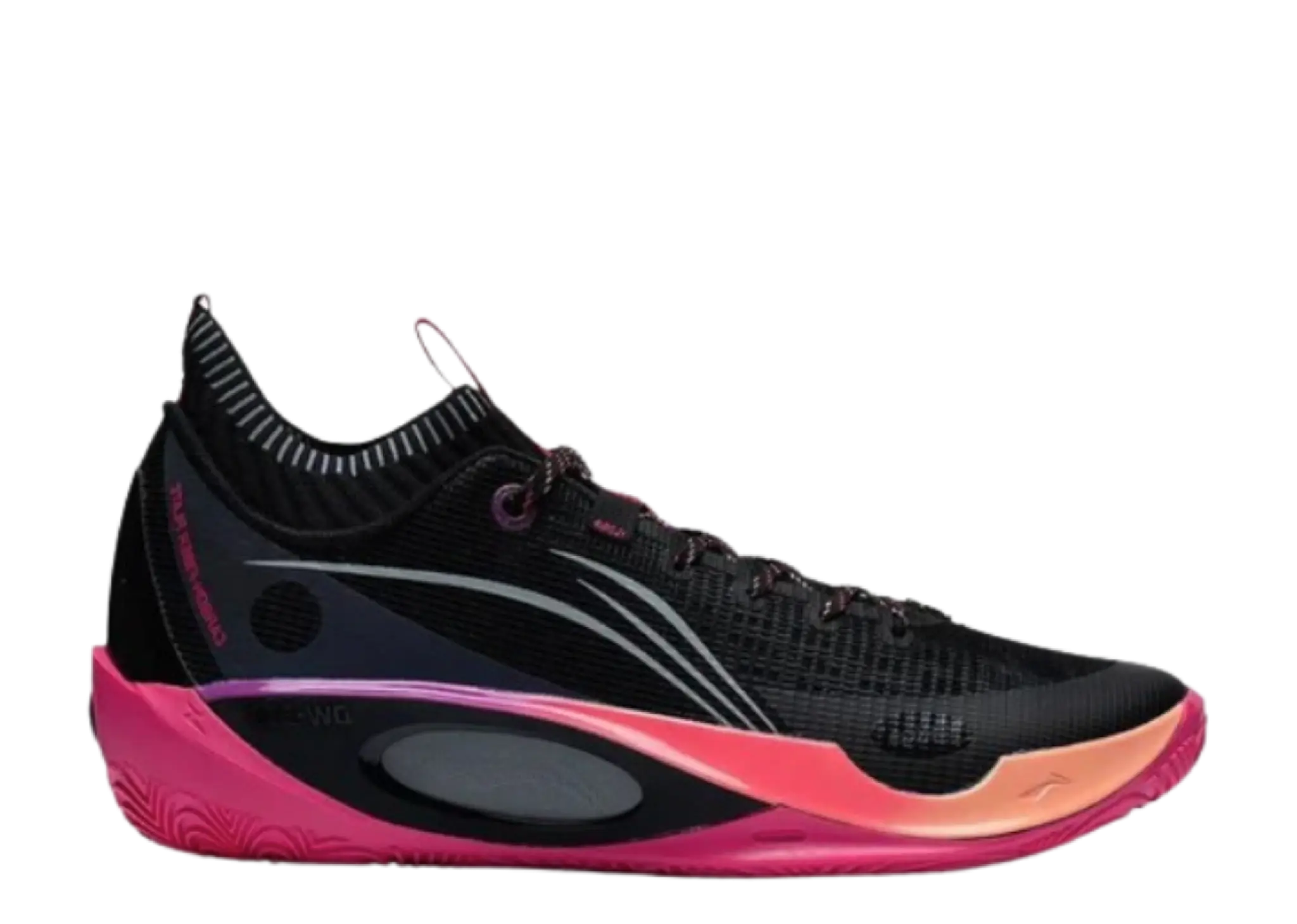 Li-Ning Wade 808 Ultra Black Pink Orange