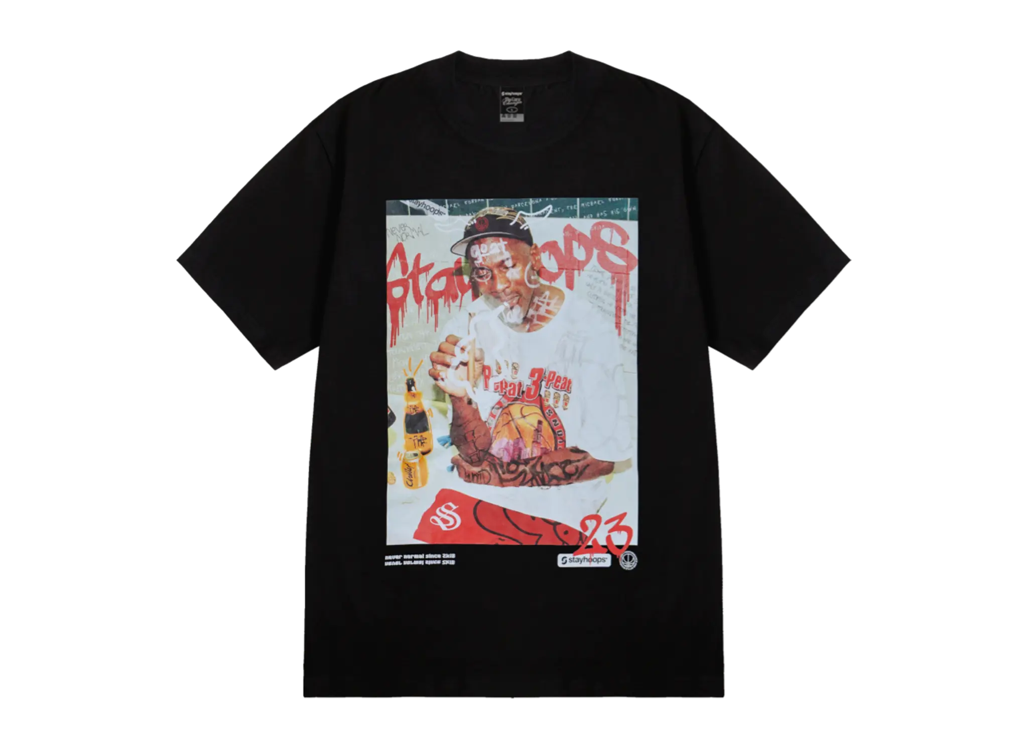 Stayhoops MJ Cig Tee Black