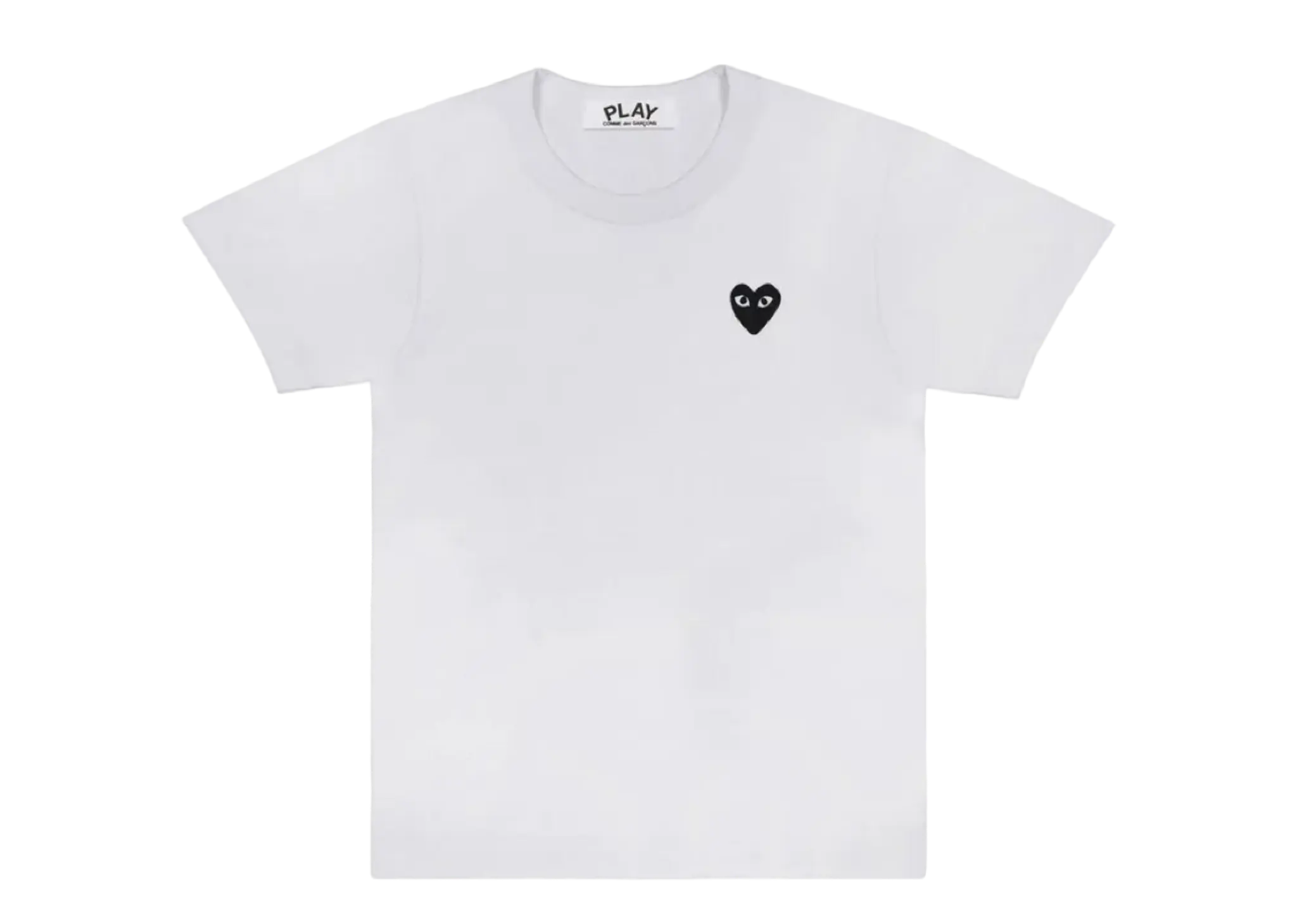 Comme De Garçons Play Black Emblem Play T-Shirt White