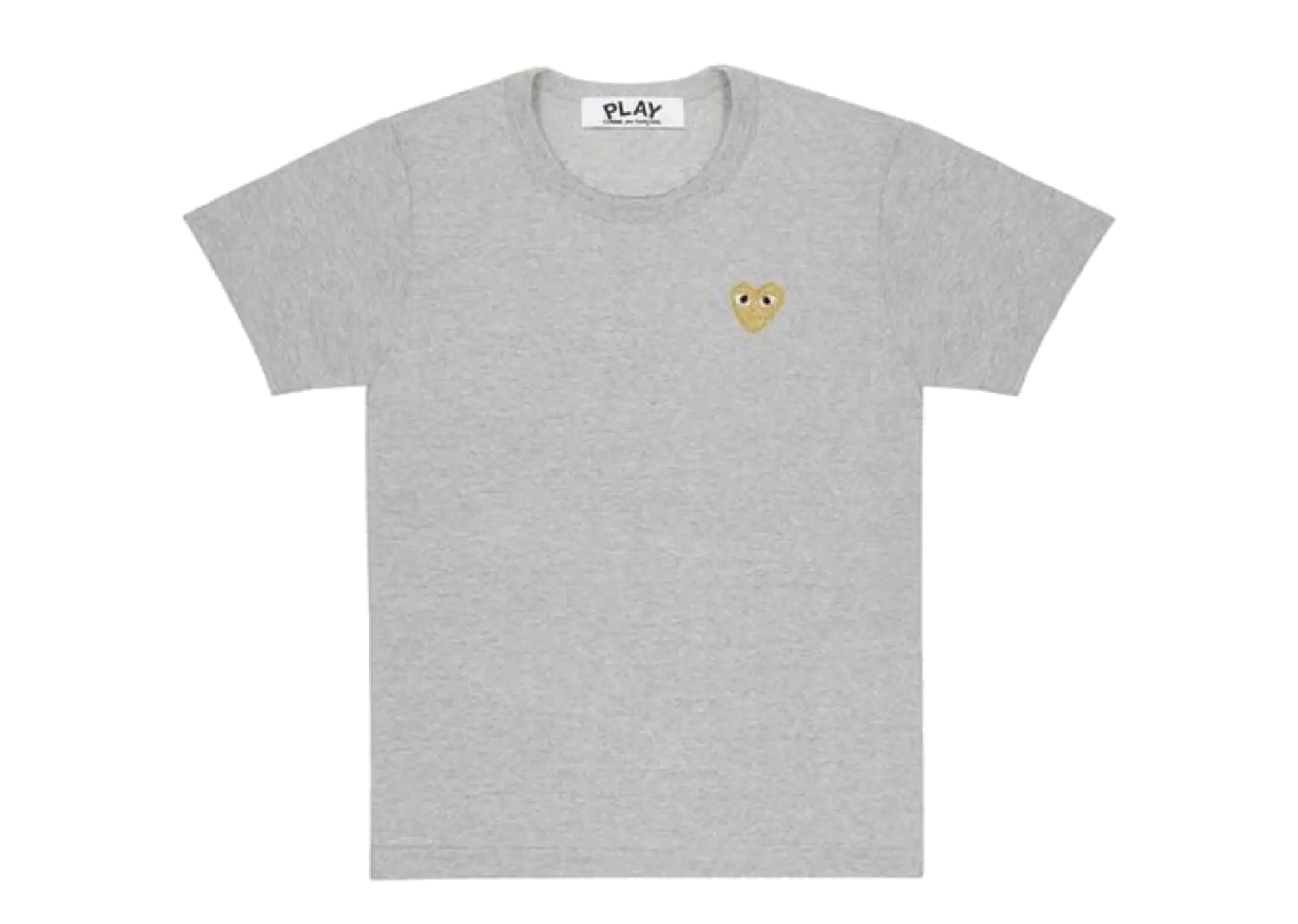Comme De Garçons Play Gold Emblem T-Shirt Grey