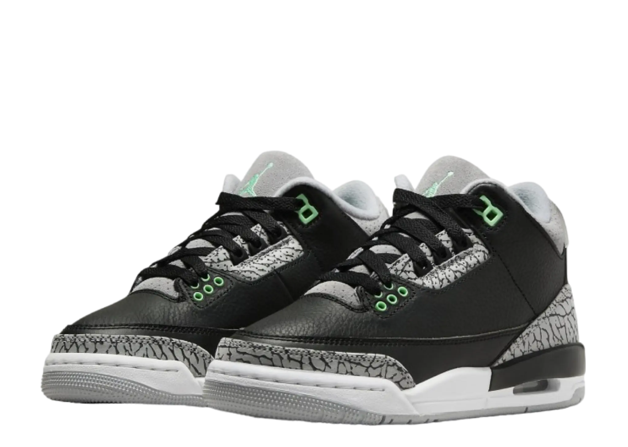 Air Jordan 3 Retro Green Glow (Grade School) - photo 2