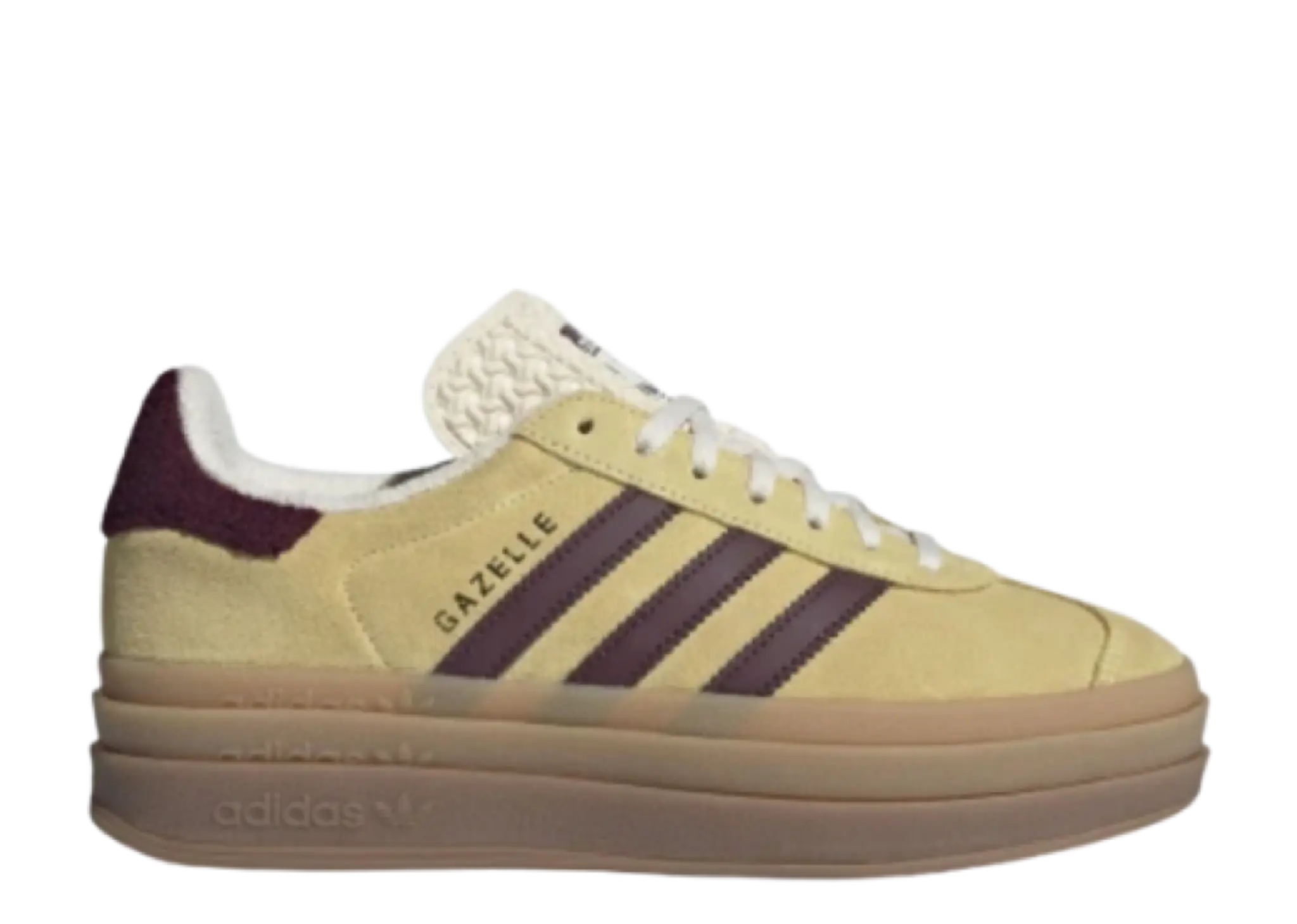 Adidas Gazelle Bold Yellow Burgundy (Women's)