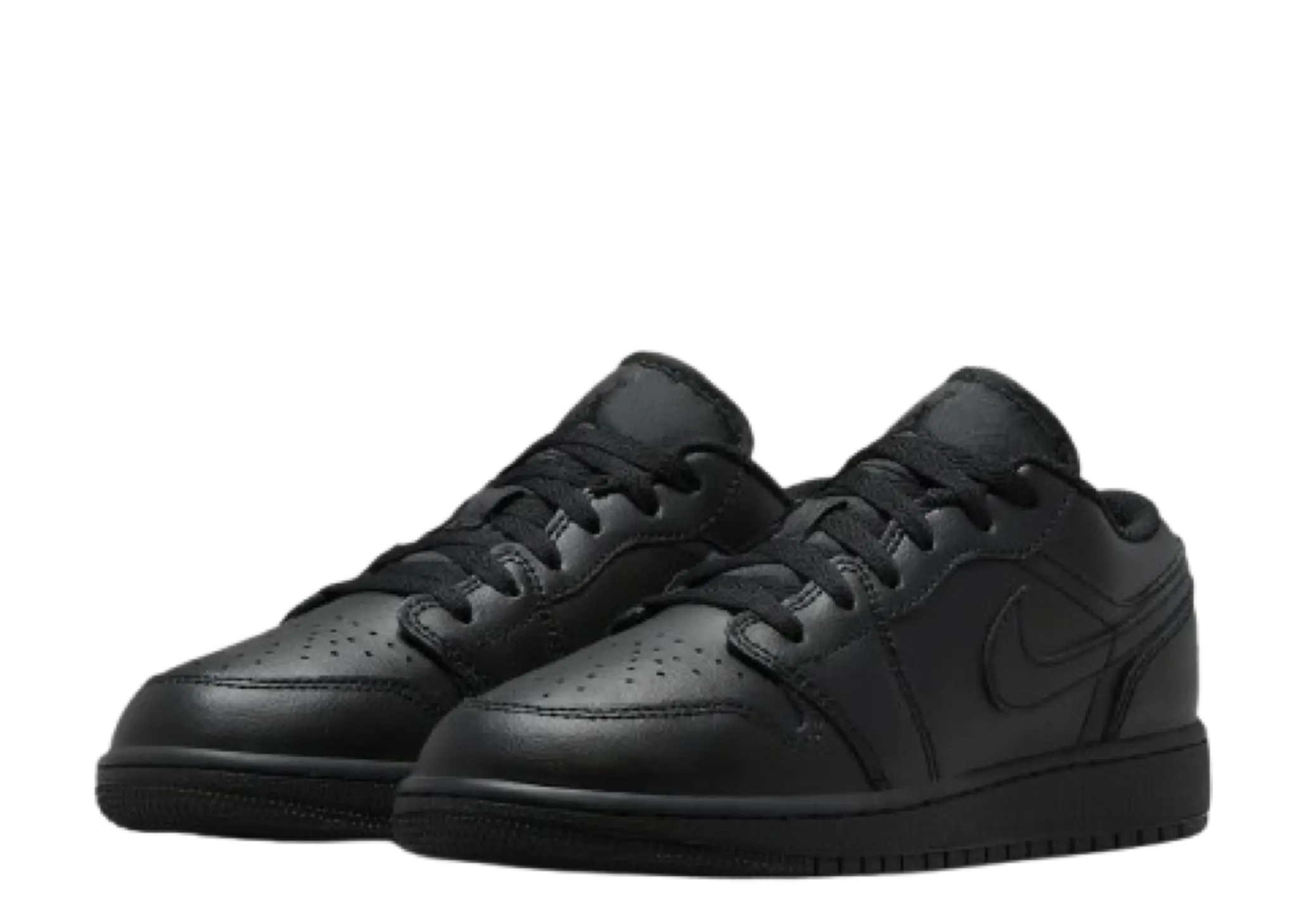Air Jordan 1 Low Triple Black (Grade School) - photo 2
