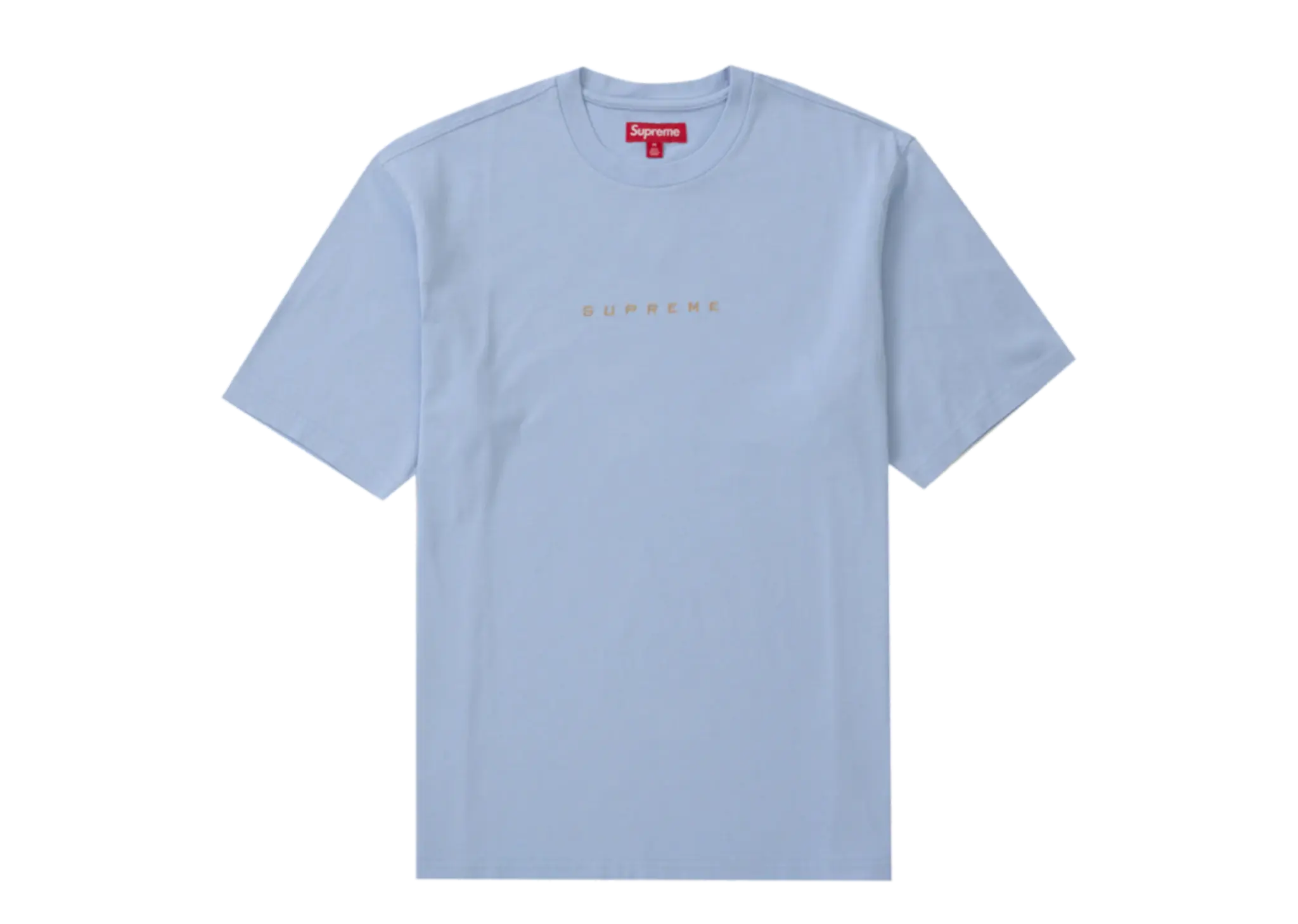 Supreme University Logo SS Top T-Shirt Light Blue