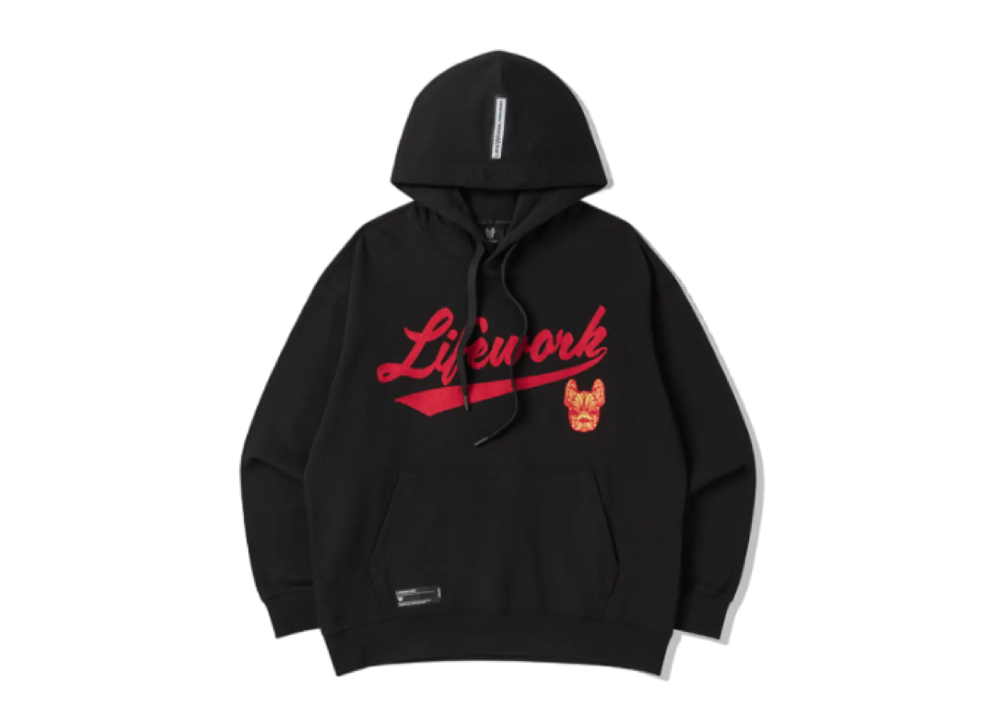 Lifework Chain Stitch Hoodie Black