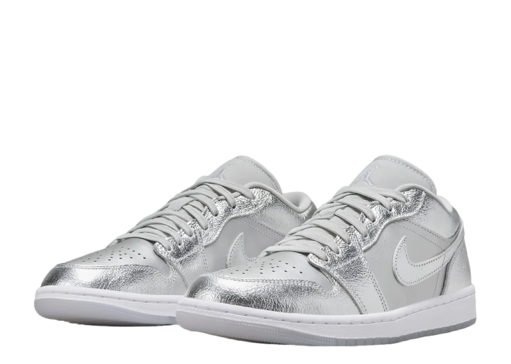 Air Jordan 1 Low SE Metallic Silver (Women's) - photo 2
