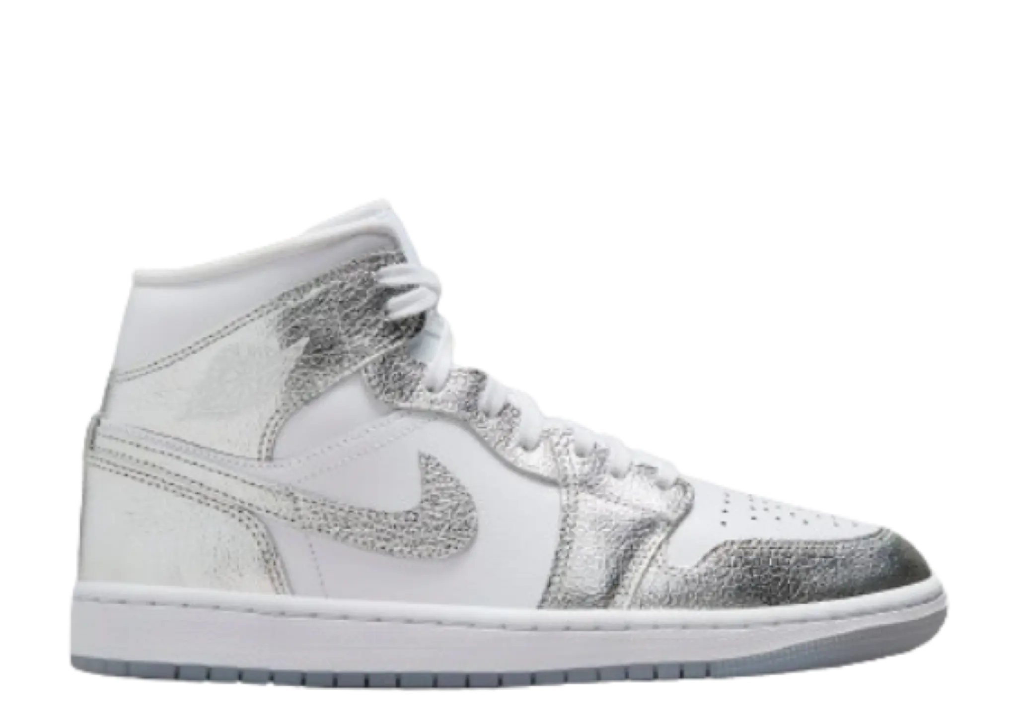 Air Jordan 1 Mid SE Metallic Silver (Women's)