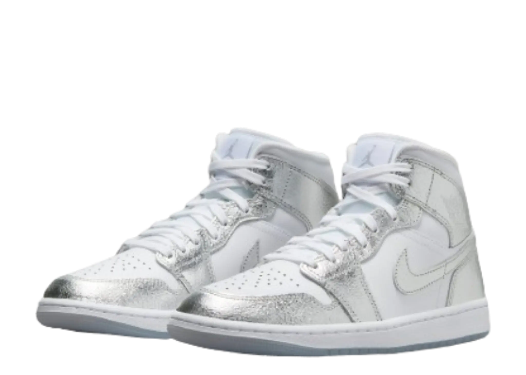 Air Jordan 1 Mid SE Metallic Silver (Women's) - photo 2