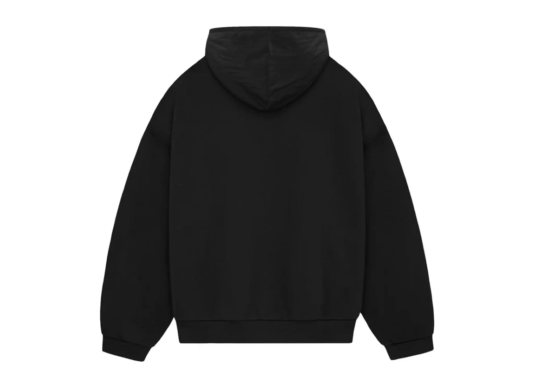 Fear of God Essentials Nylon Fleece Hoodie Jet Black - photo 2