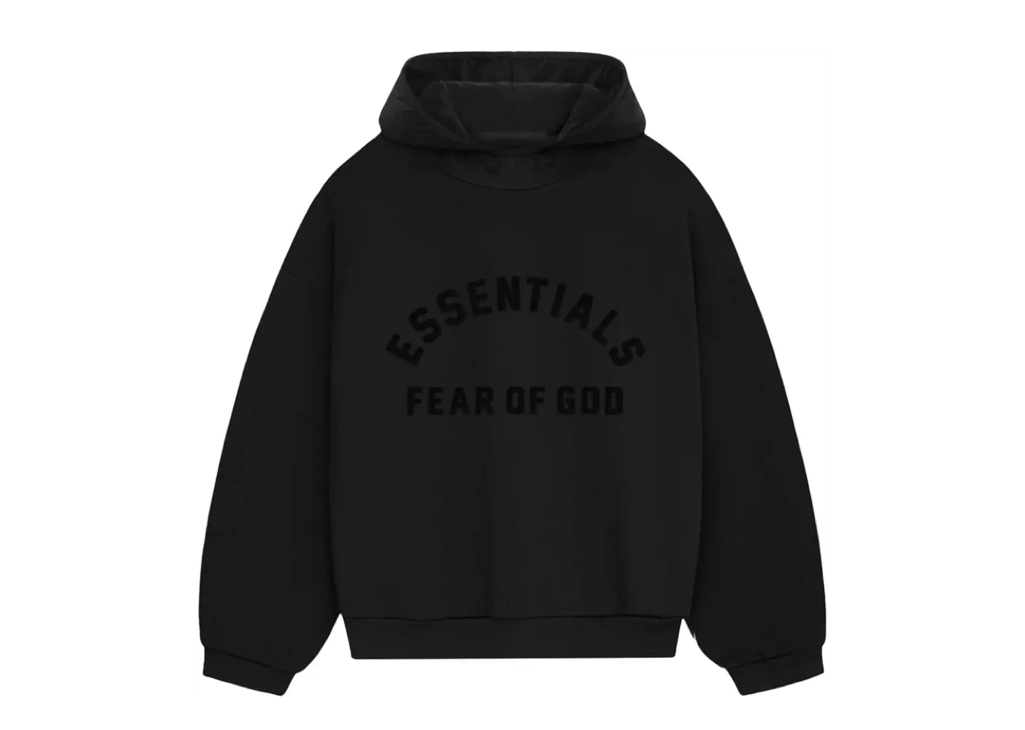 Fear of God Essentials Nylon Fleece Hoodie Jet Black