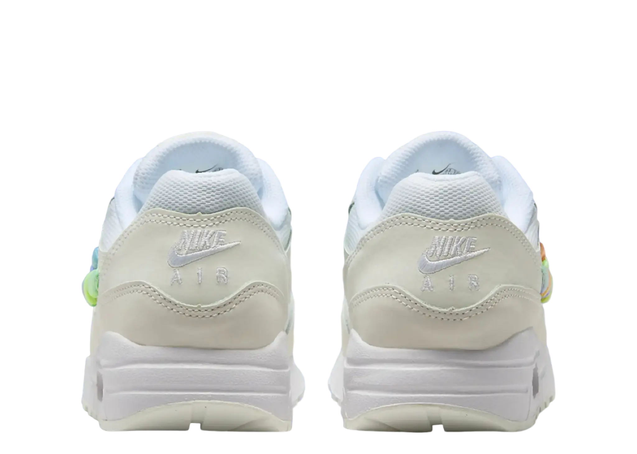 Nike Air Max 1 SE White Rainbow Lace Swoosh (Grade School) - photo 3