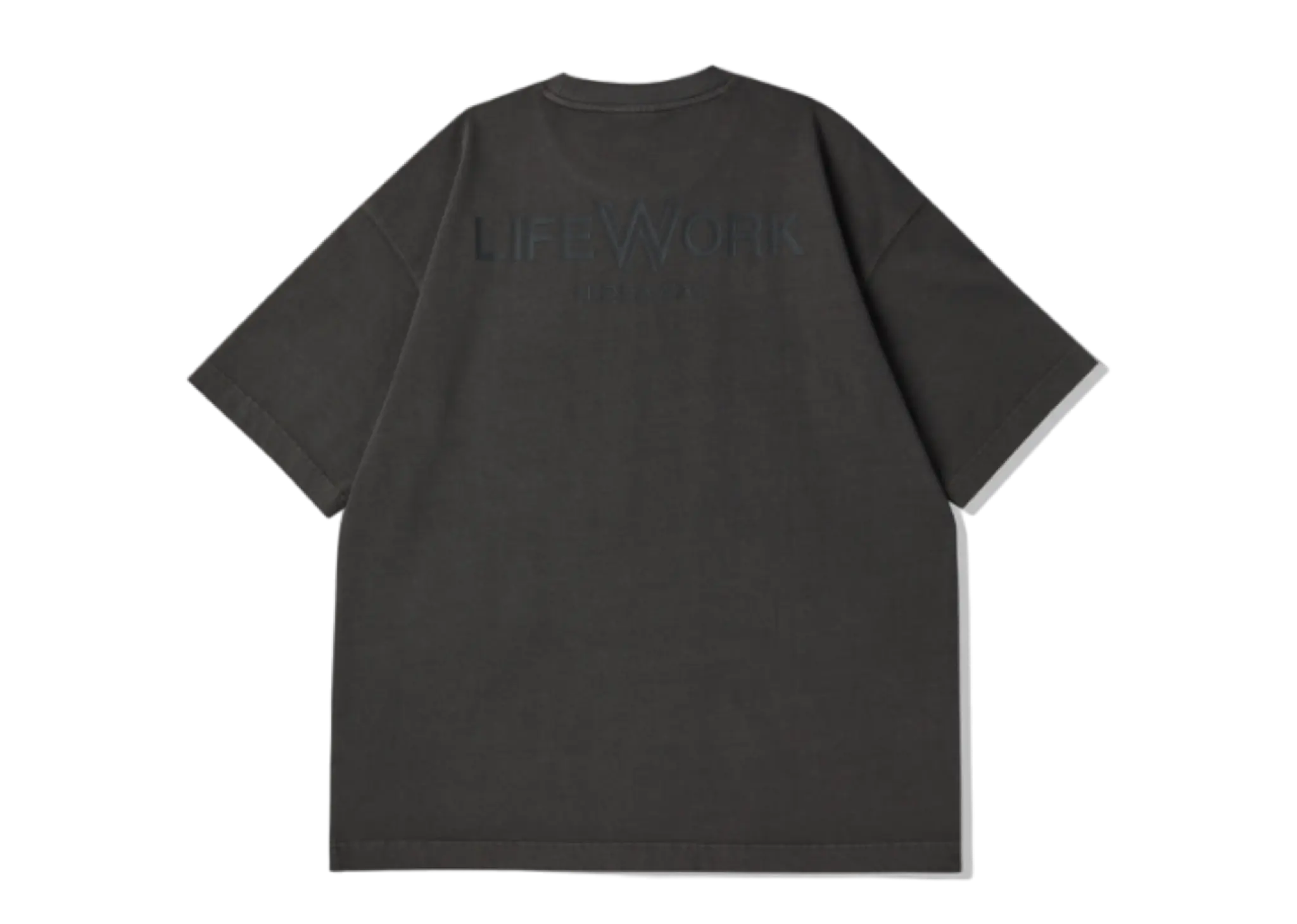Lifework Square Waffen Pigment T-Shirt Charcoal Grey - photo 2