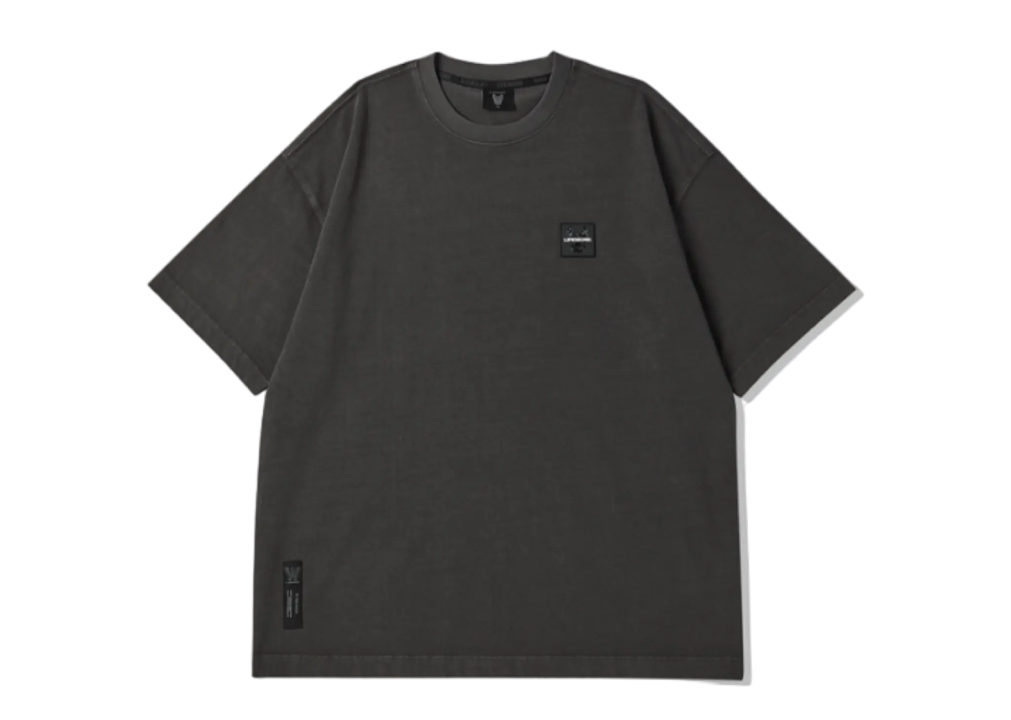 Lifework Square Waffen Pigment T-Shirt Charcoal Grey