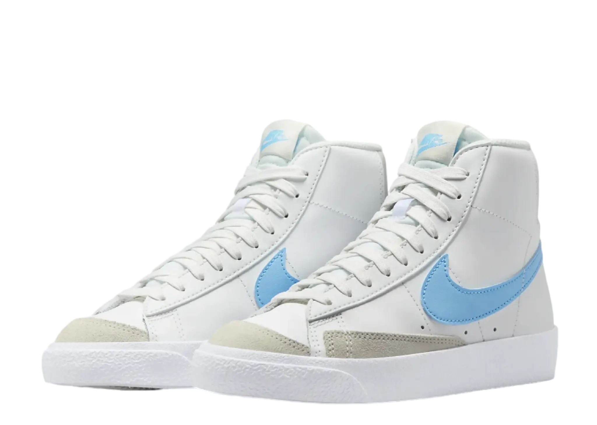 Nike Blazer Mid '77 White Aquarius Blue (Grade School) - photo 2