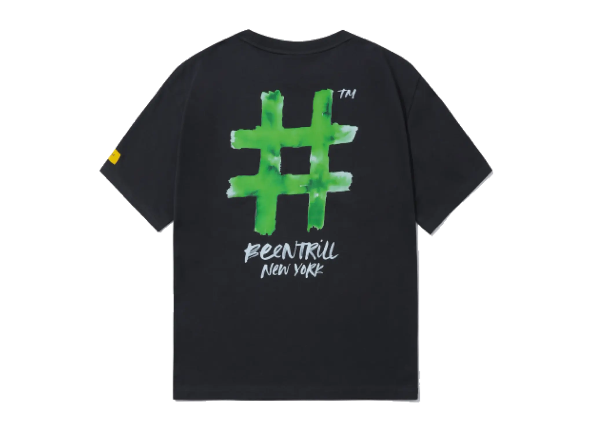 Beentrill Water Painting Hashtag Overfit Short Sleeve T-Shirt Dark Charcoal
