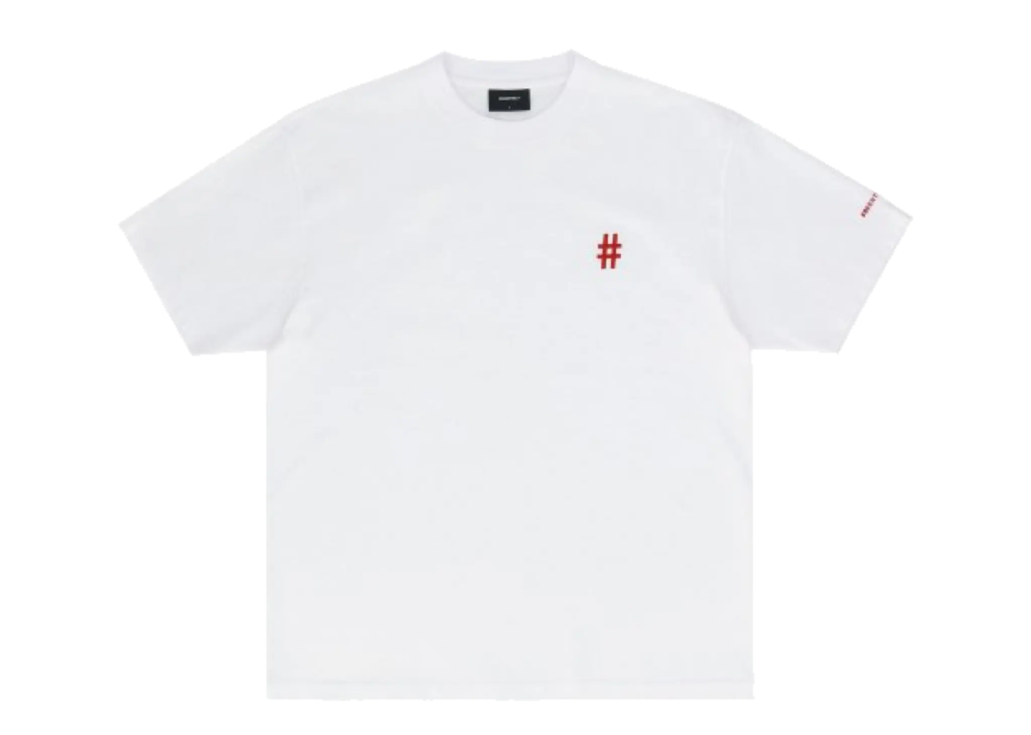 Beentrill Hashtag Standard Short Sleeve T-Shirt Off White