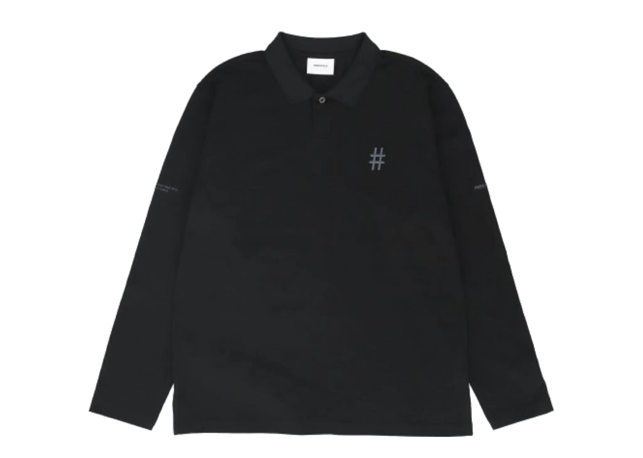 Beentrill Essential Regular Fit Long Sleeve Pique Collar T-Shirt Black
