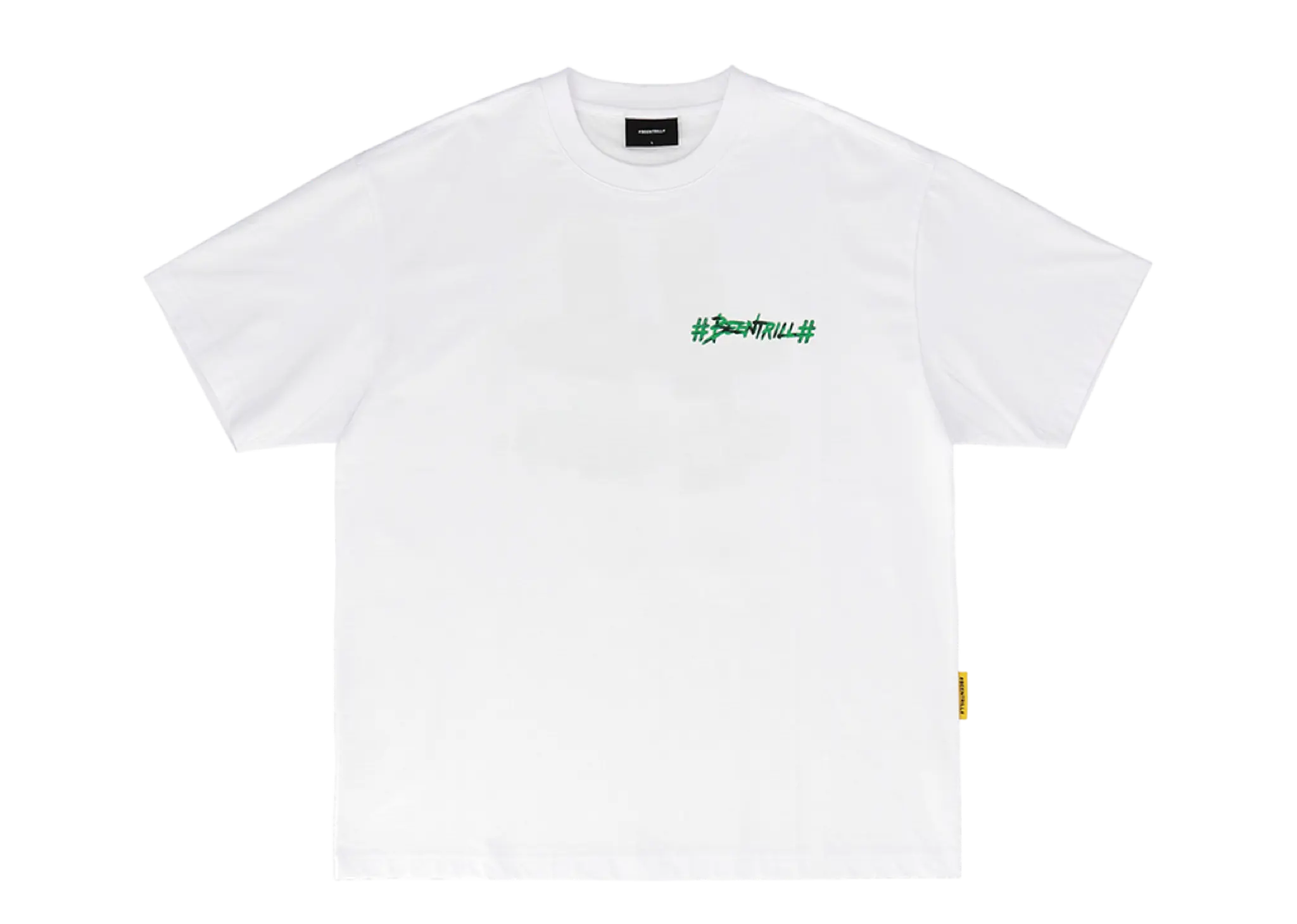 Beentrill Painting Hashtag Overfit Short Sleeve T-Shirt White - photo 2