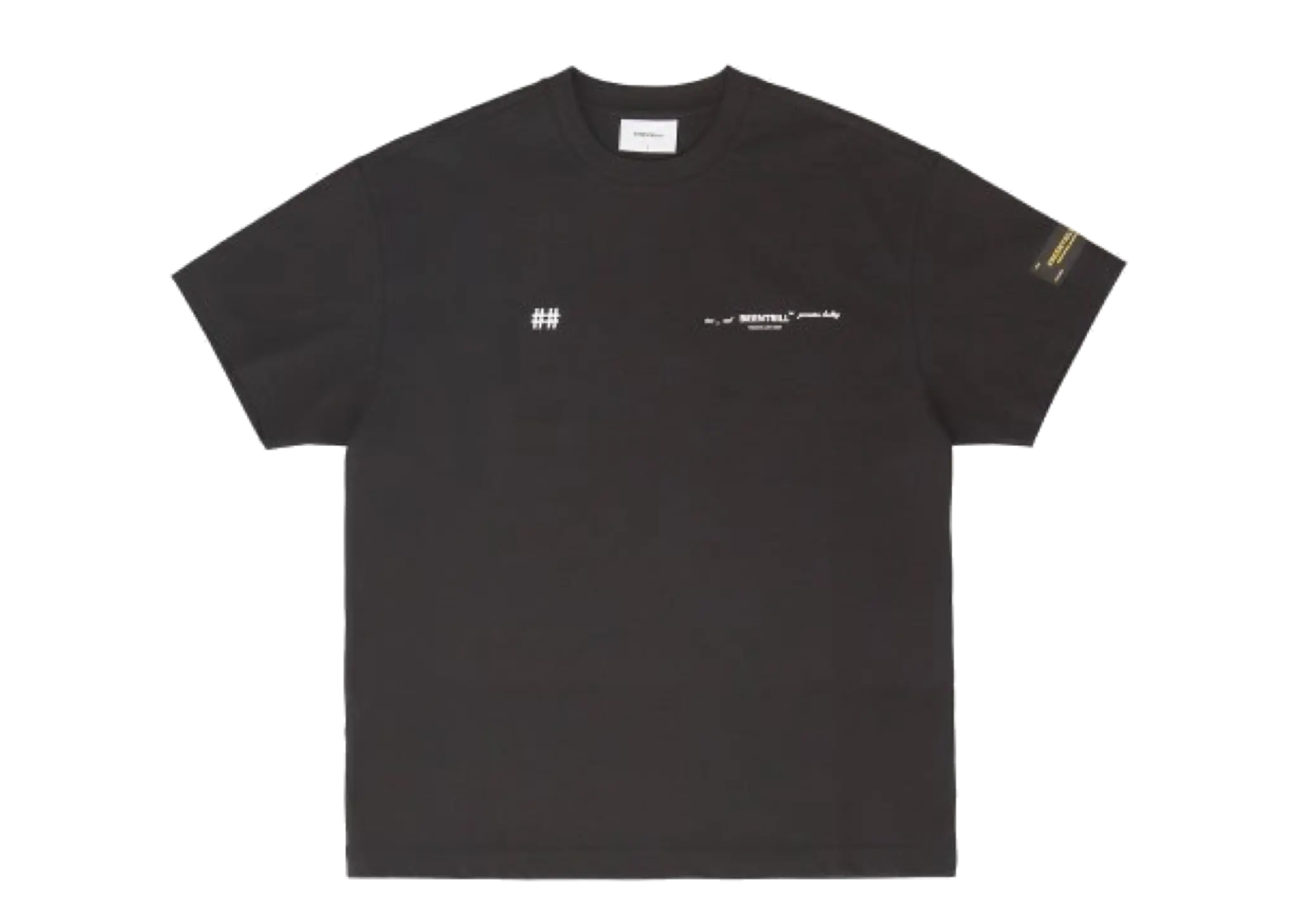 Beentrill New Reflective Hashtag Overfit Short Sleeve T-Shirt Black - photo 2