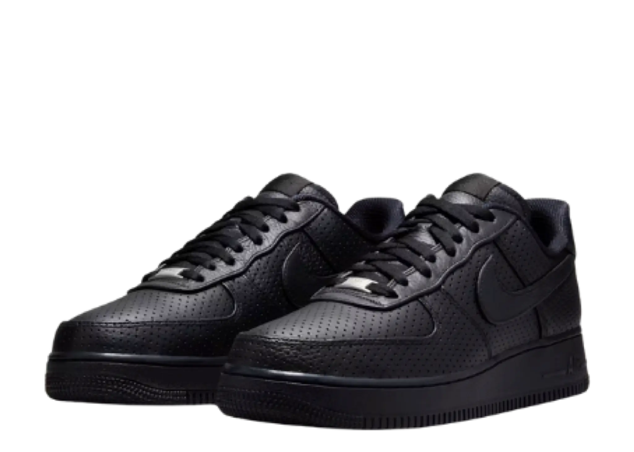 Nike Air Force 1 Low SP Triple Black Perforated - photo 2