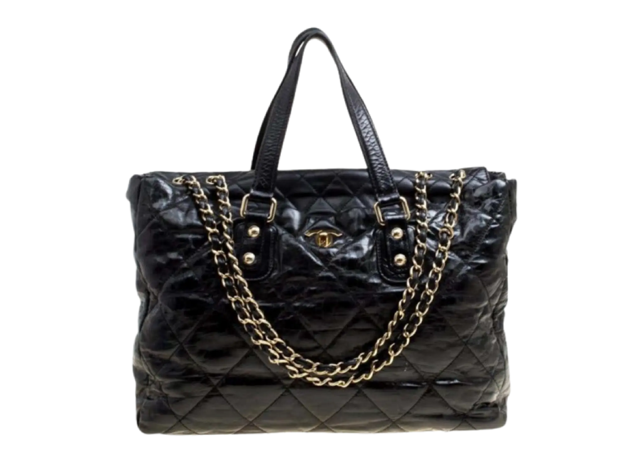 Chanel Portobello Tote Quilted Glazed Lambskin Holo