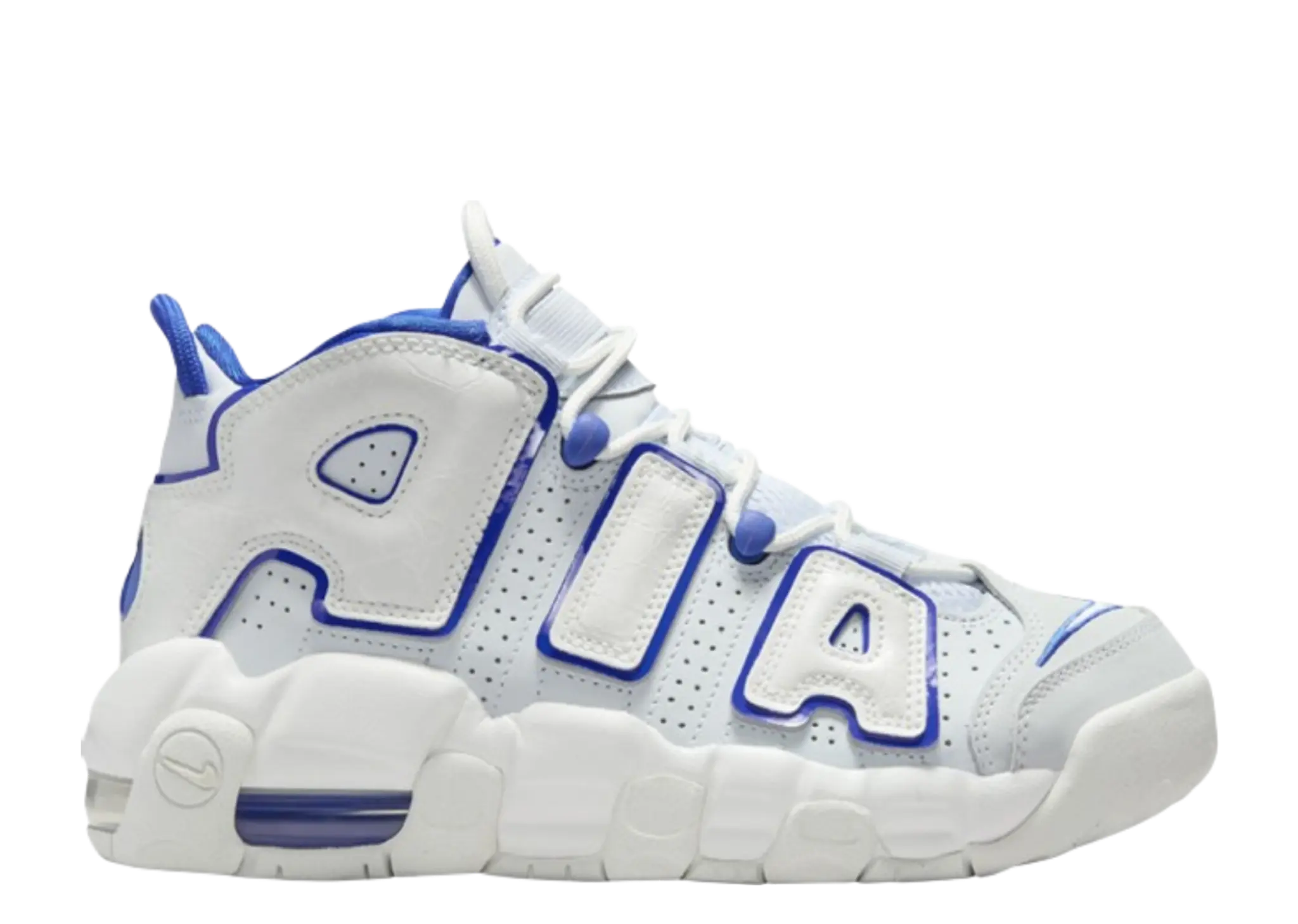 Nike Air More Uptempo White Royal (Grade School)