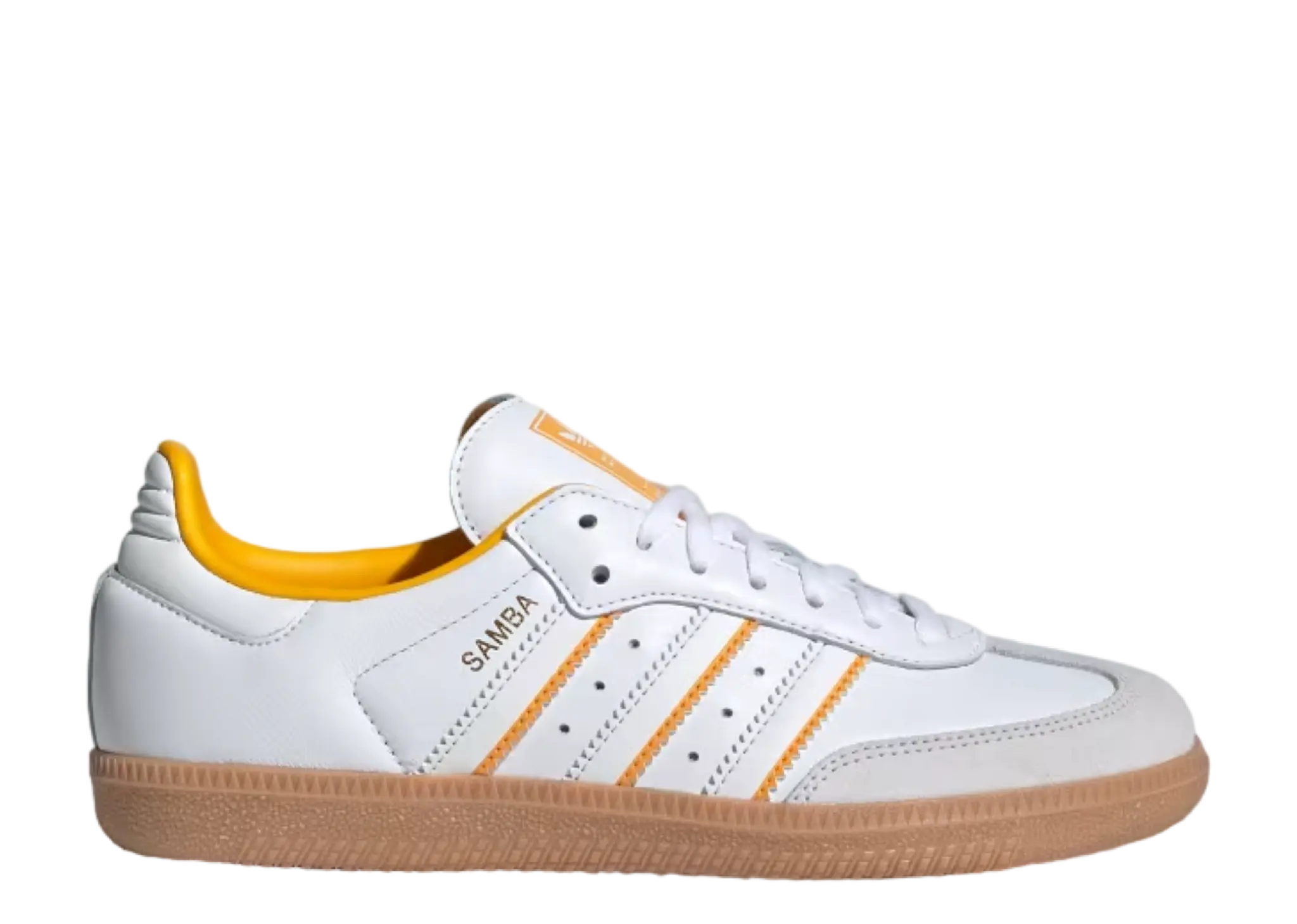Adidas Samba OG White Crew Yellow (Grade School)