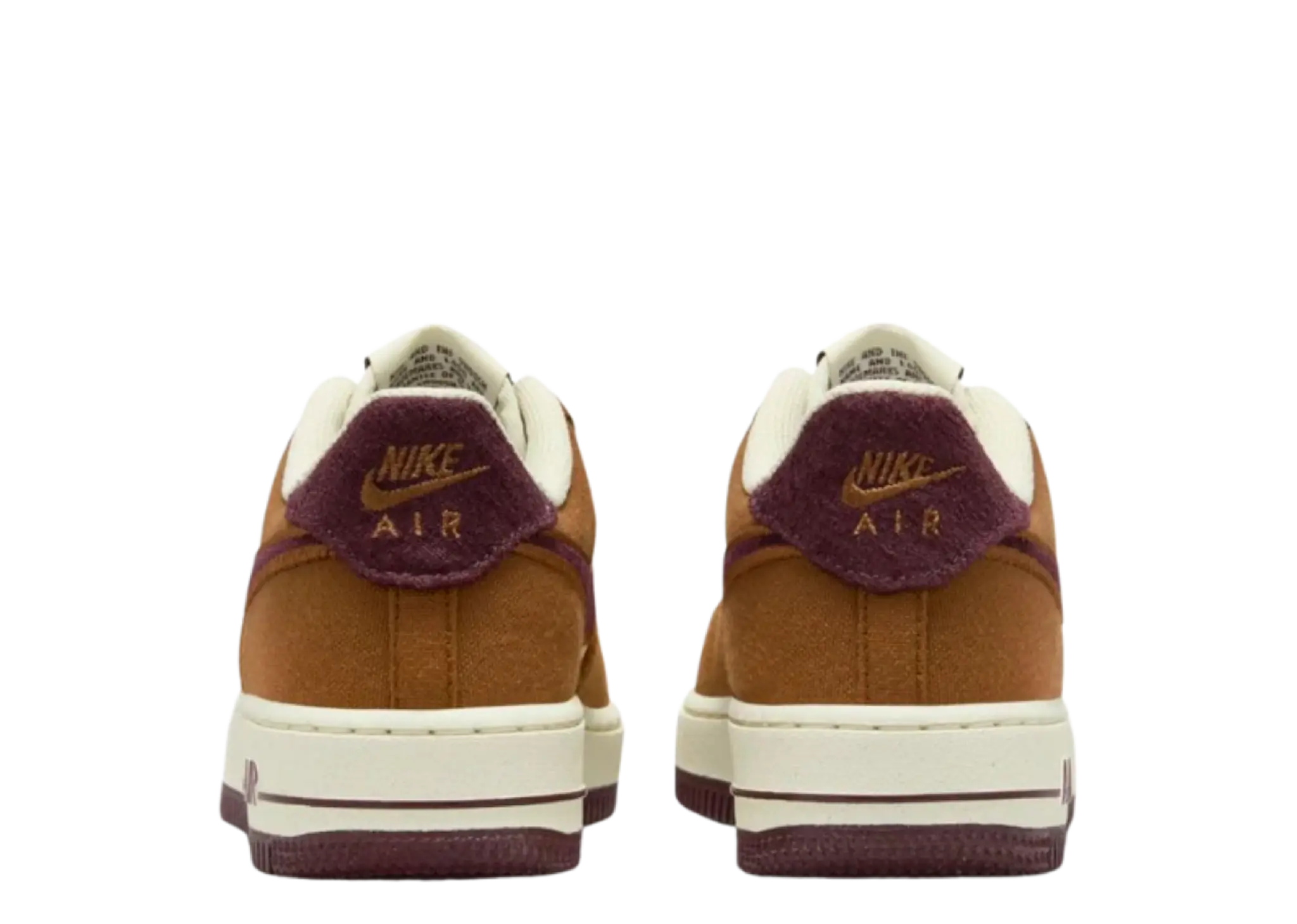 Nike Air Force 1 Low Light British Tan Burgundy Crush (Grade School) - photo 3