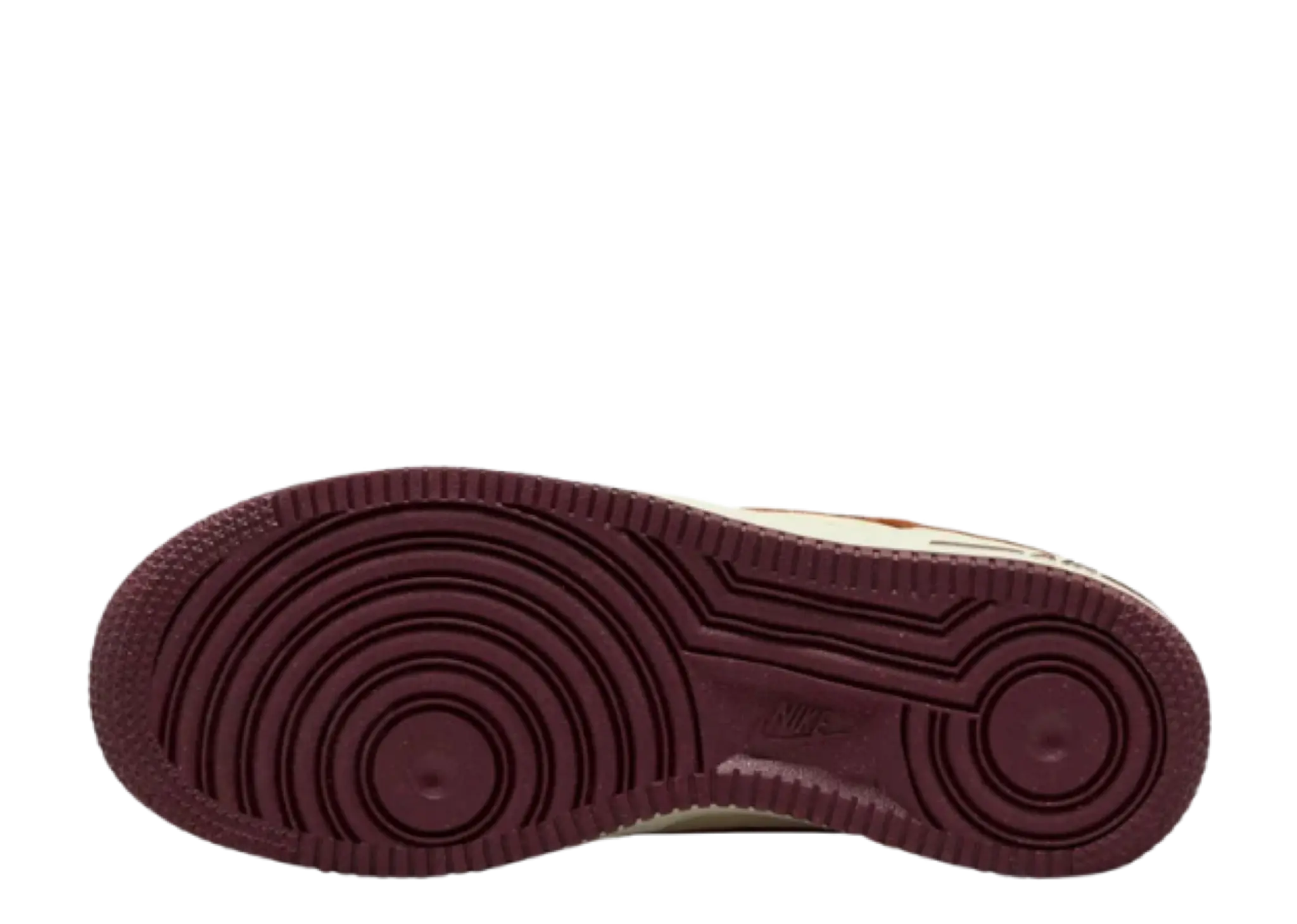 Nike Air Force 1 Low Light British Tan Burgundy Crush (Grade School) - photo 4