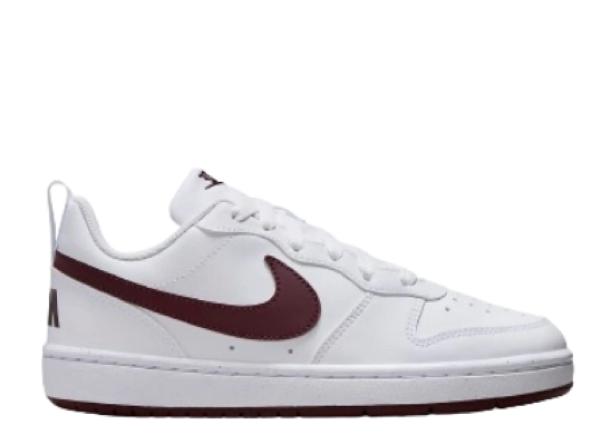 Nike Court Borough Low Recraft White Burgundy (Grade School)