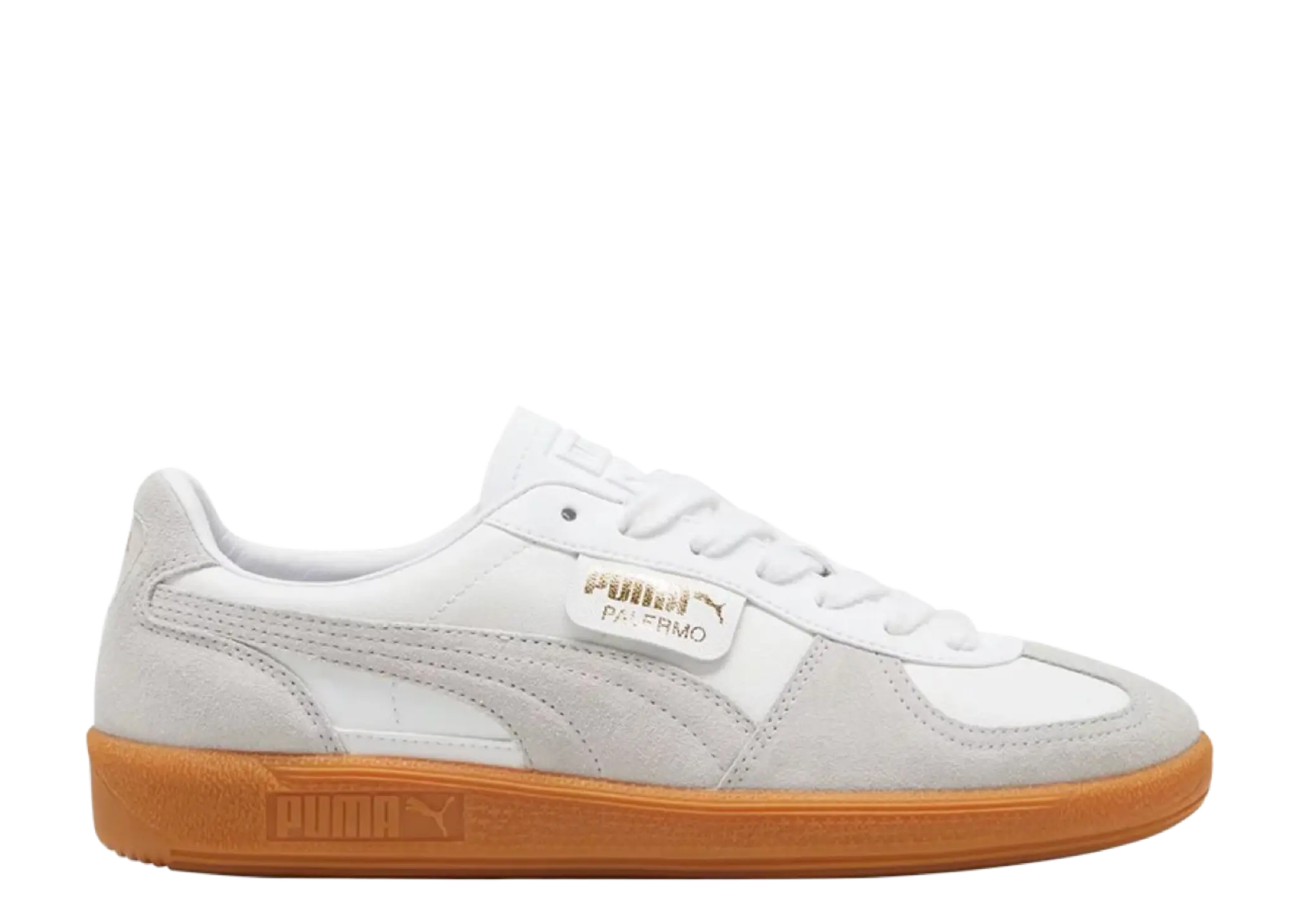 Puma Palermo Leather White Glacial Grey Gum