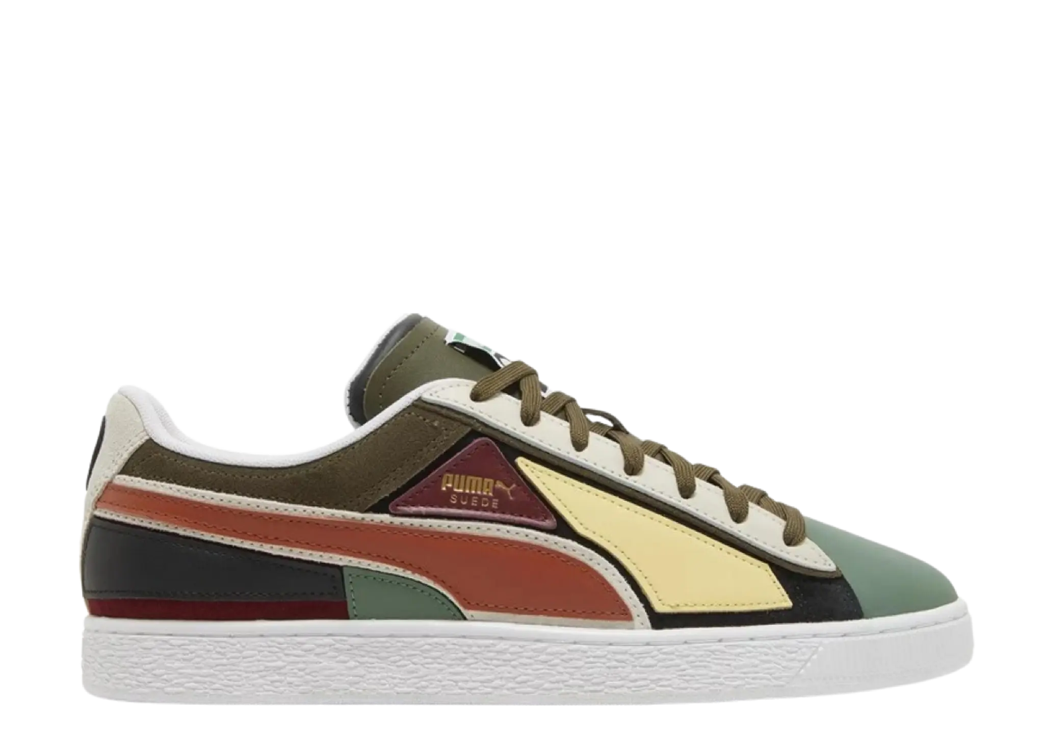 Puma Suede Layers - Deep Olive Warm Chestnut