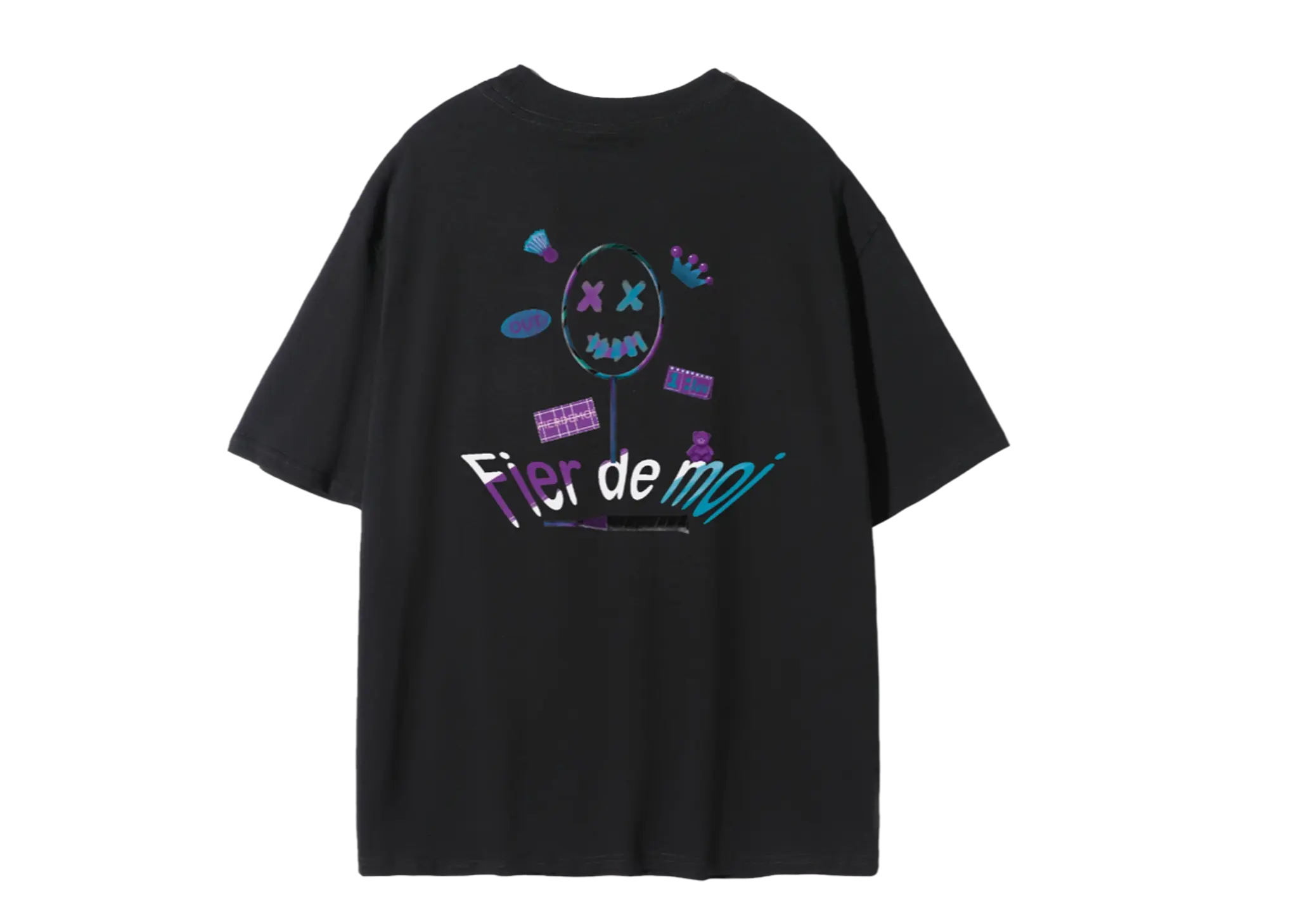 Fier De Moi Badminton T-shirt Black