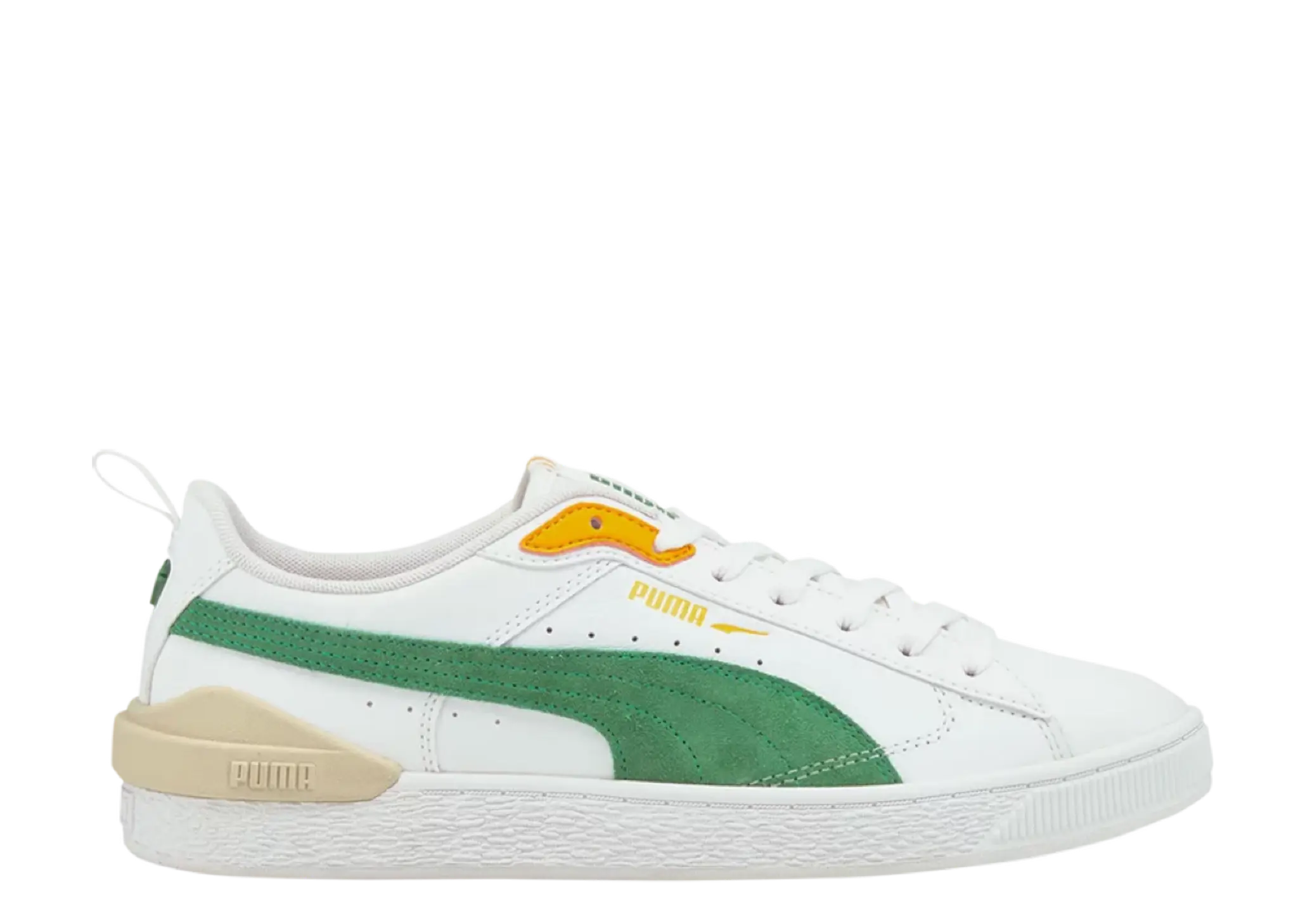 Puma Suede Bloc White Amazon Green